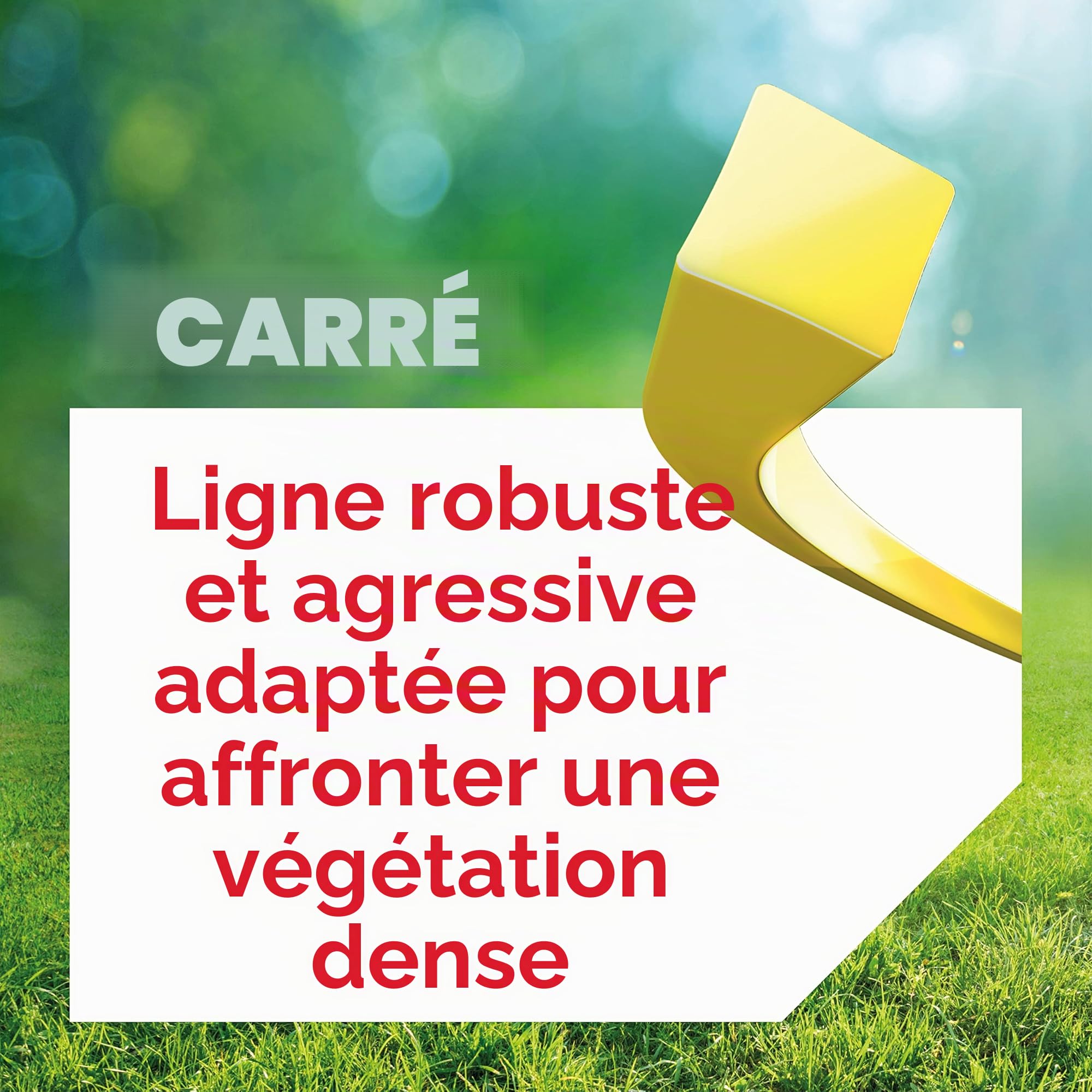 Oregon Fil Débroussailleuse Carré Jaune 4 mm x 95 m Nylon