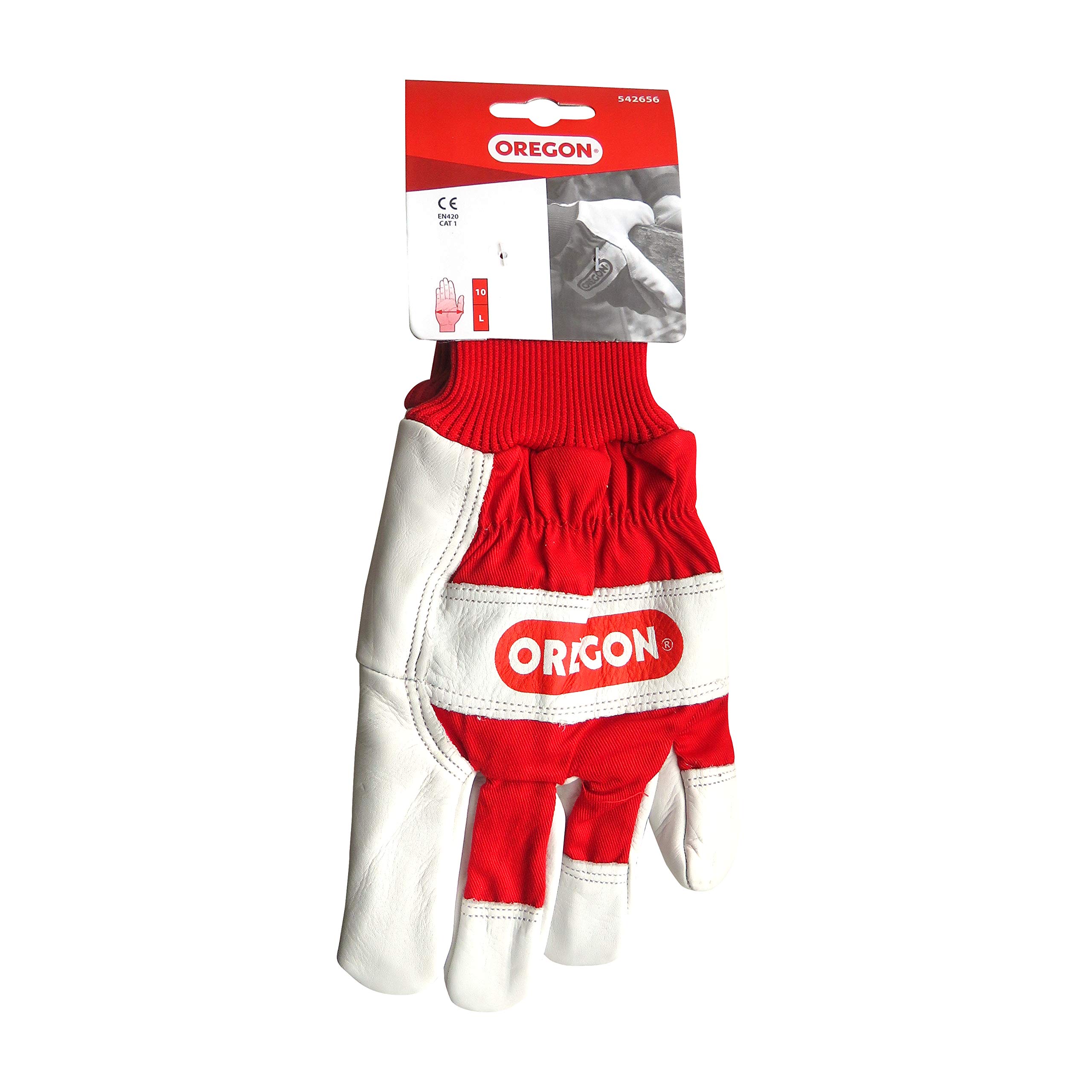 Oregon gants travail cuir tissu extensible taille unique