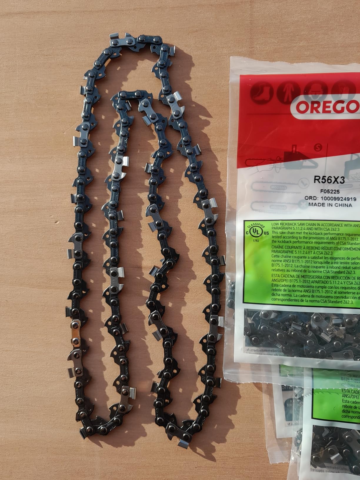 Oregon Chaîne Tronçonneuse 40cm 56 Maillons 3/8" LP 1,1mm