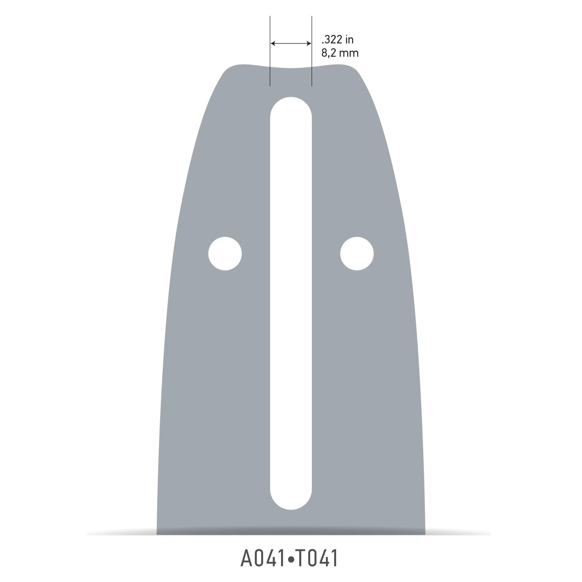Oregon guide-chaîne 40 cm 3/8" LP A041 faible rebond