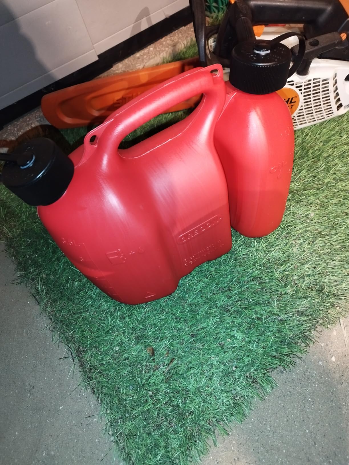 Oregon 562407 Combi-Can Bidon 5 L + 3 L Rouge