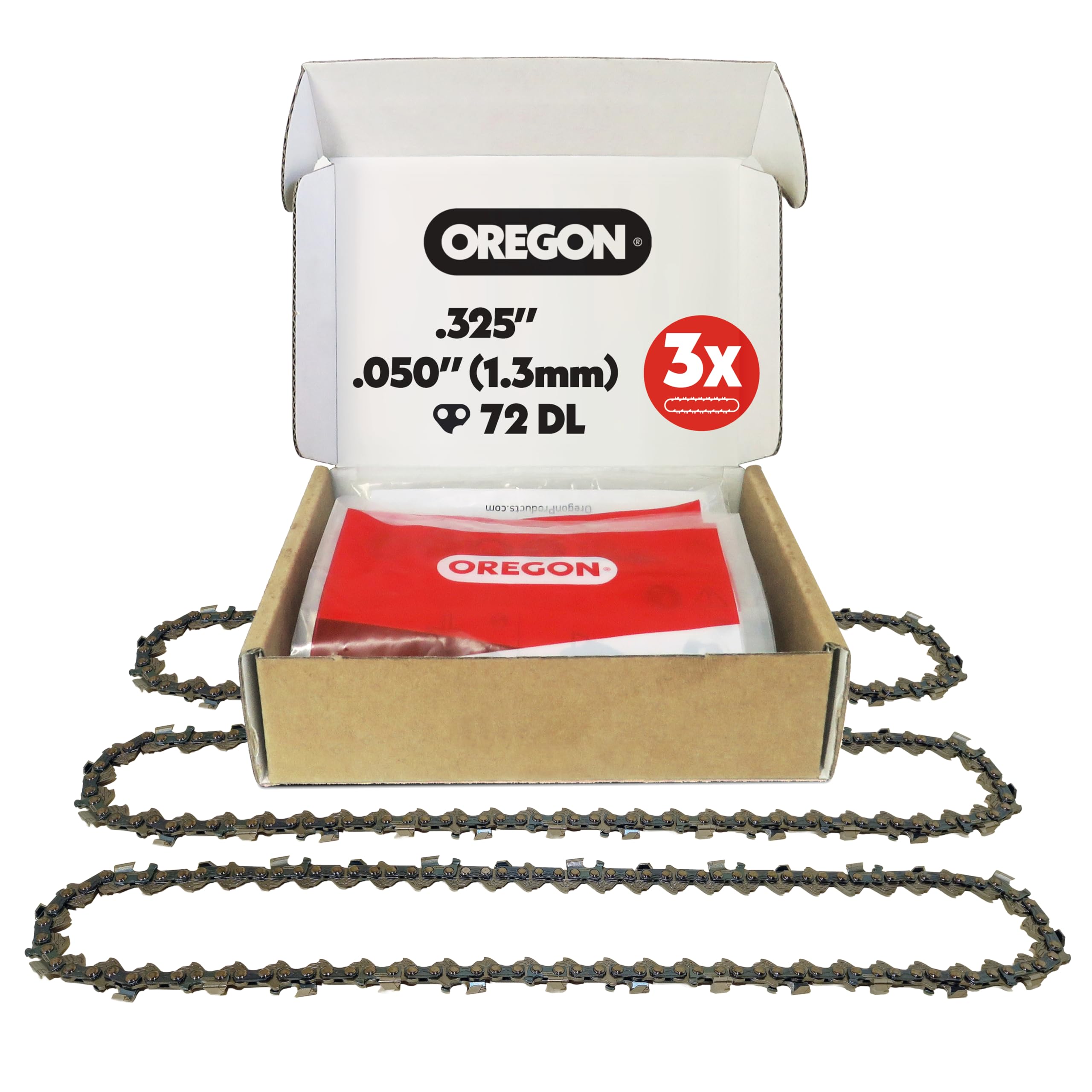 Oregon Chaîne Tronçonneuse 45cm 72 Maillons .325" 1,3mm