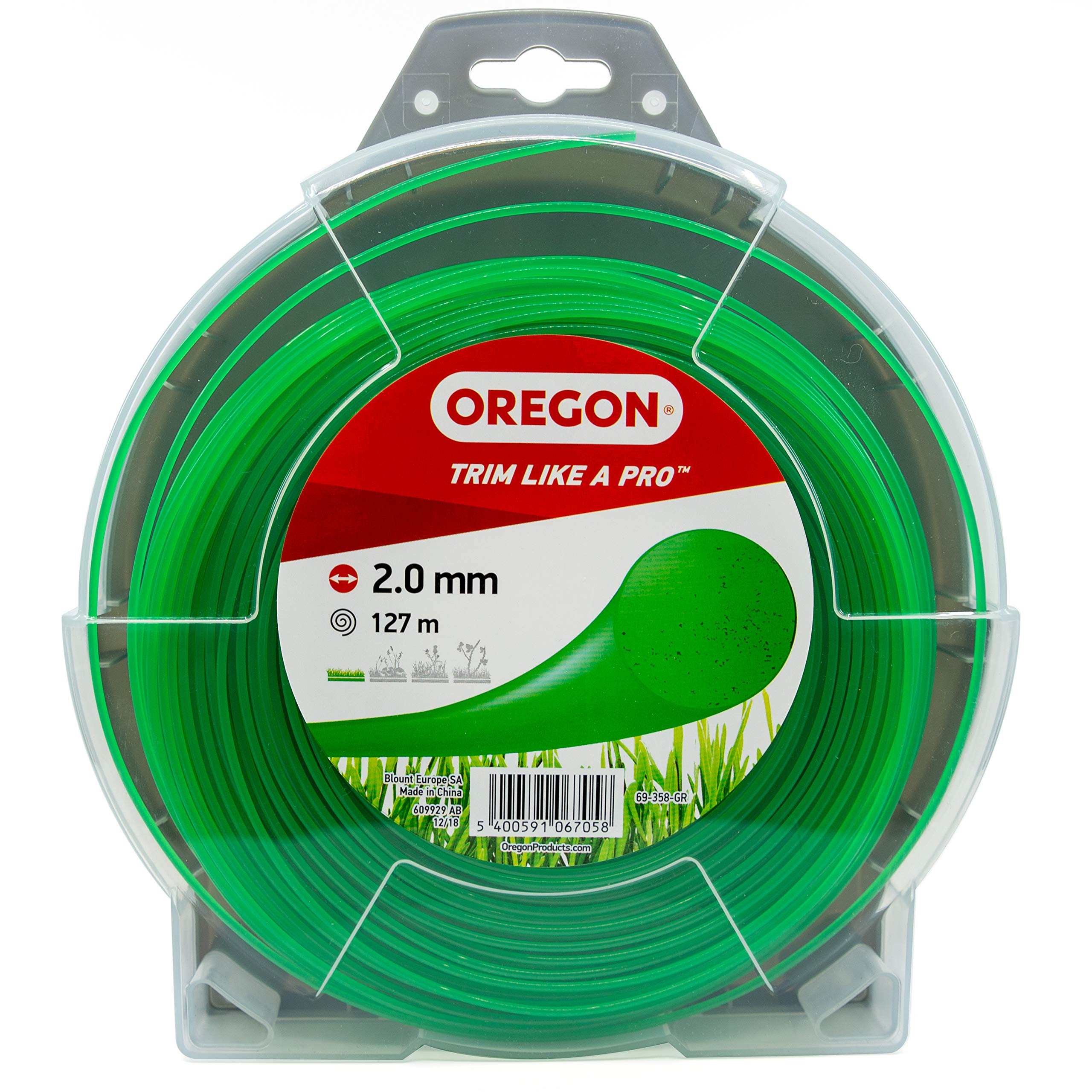 Oregon Fil débroussailleuse rond 2 mm x 127 m vert coupe-herbe