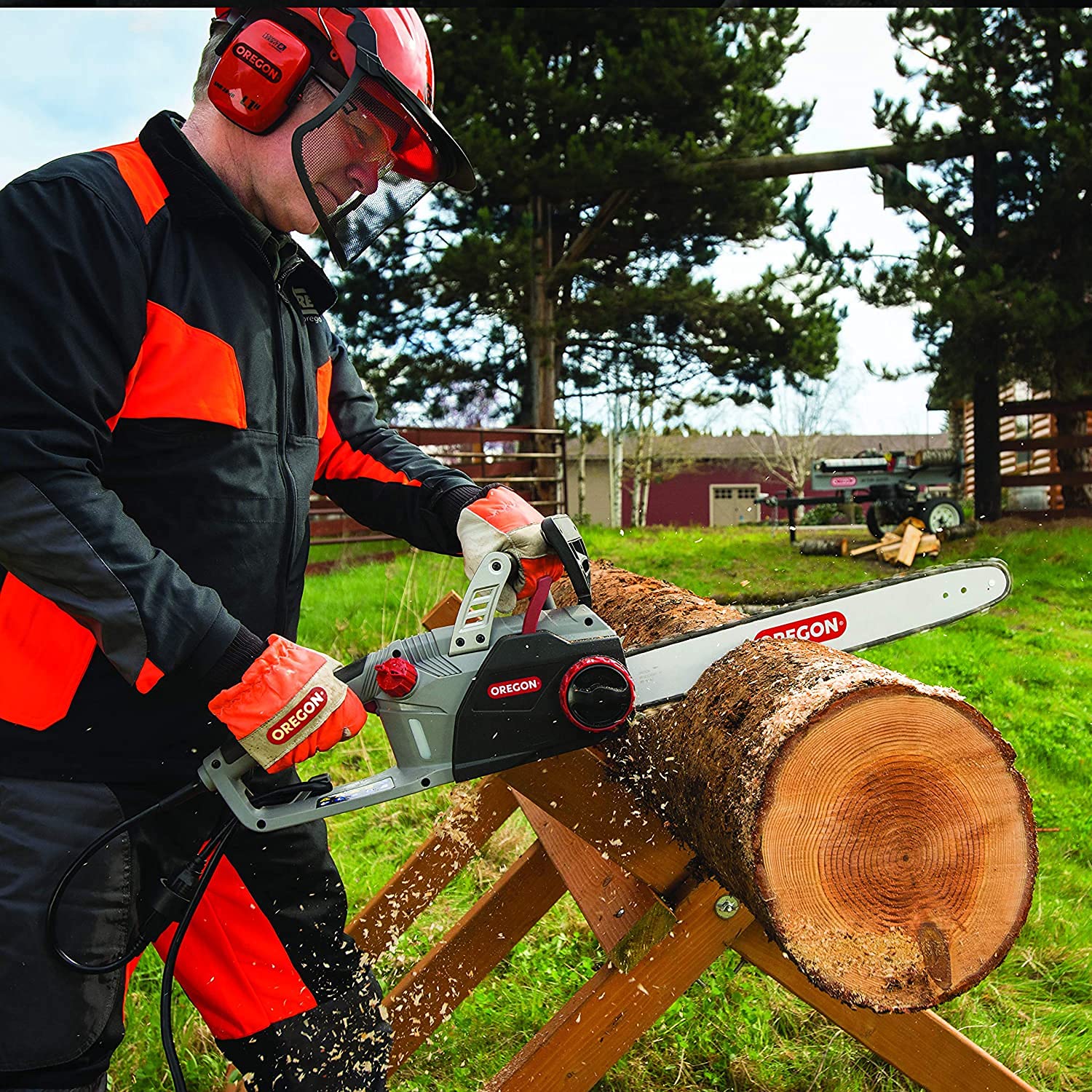 Oregon CS1500 tronçonneuse électrique 2400W guide 45 cm