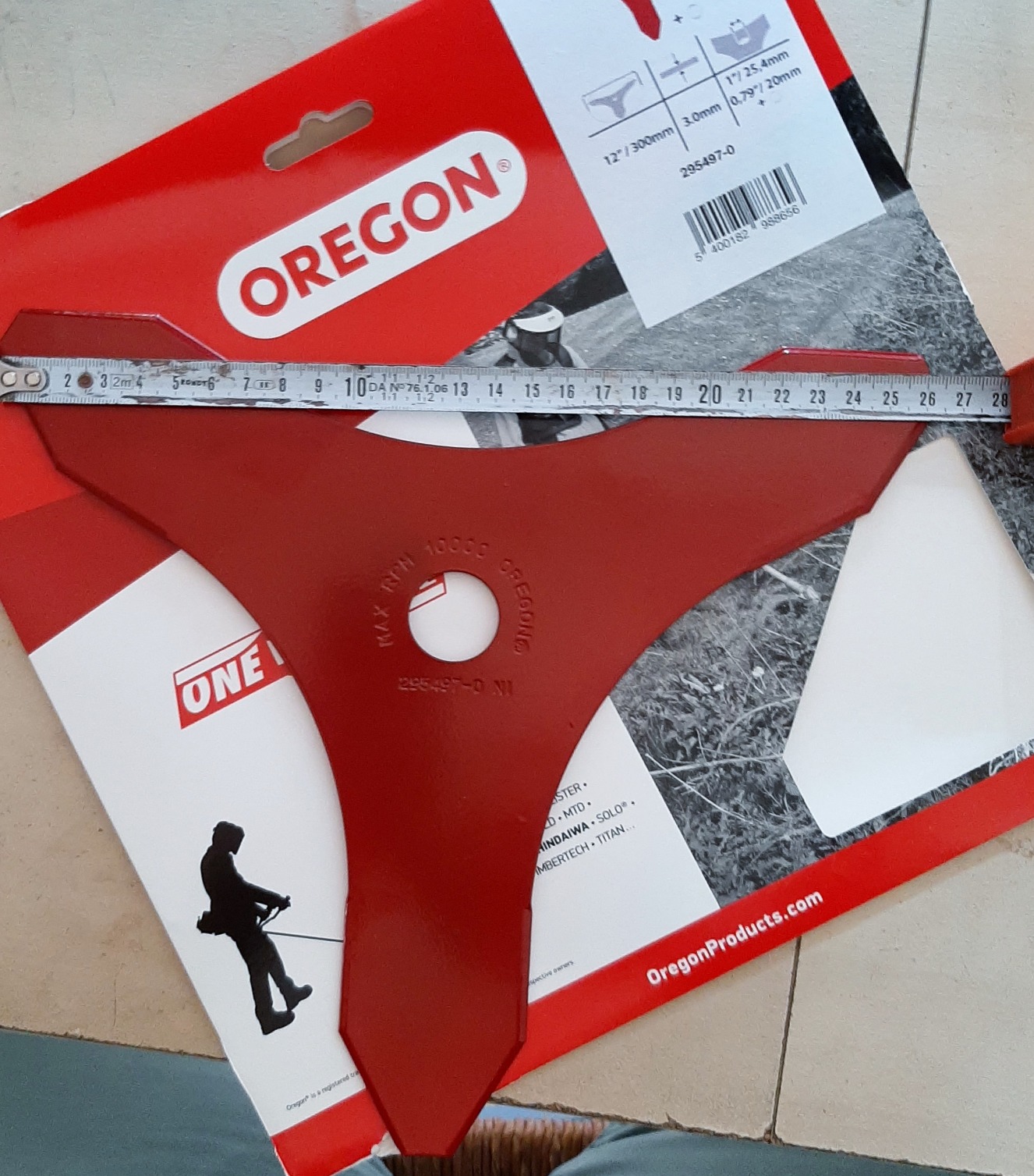 Oregon Lame débroussailleuse 3 dents 3.0x220 mm acier