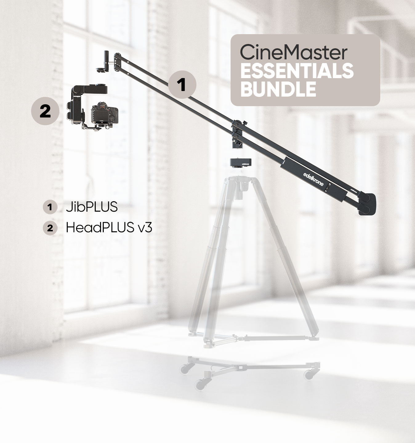 Edelkrone CineMaster Bundle pack JibPLUS HeadPLUS