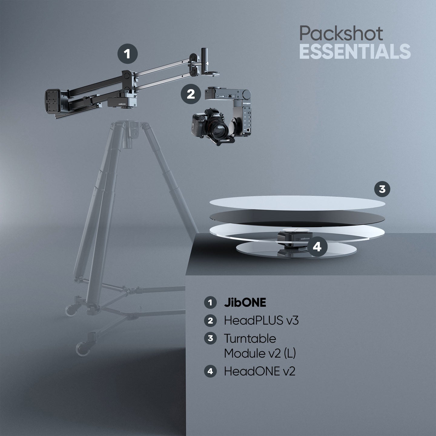 Edelkrone Bundles PackShot MASTER Bundle JibONE Complete