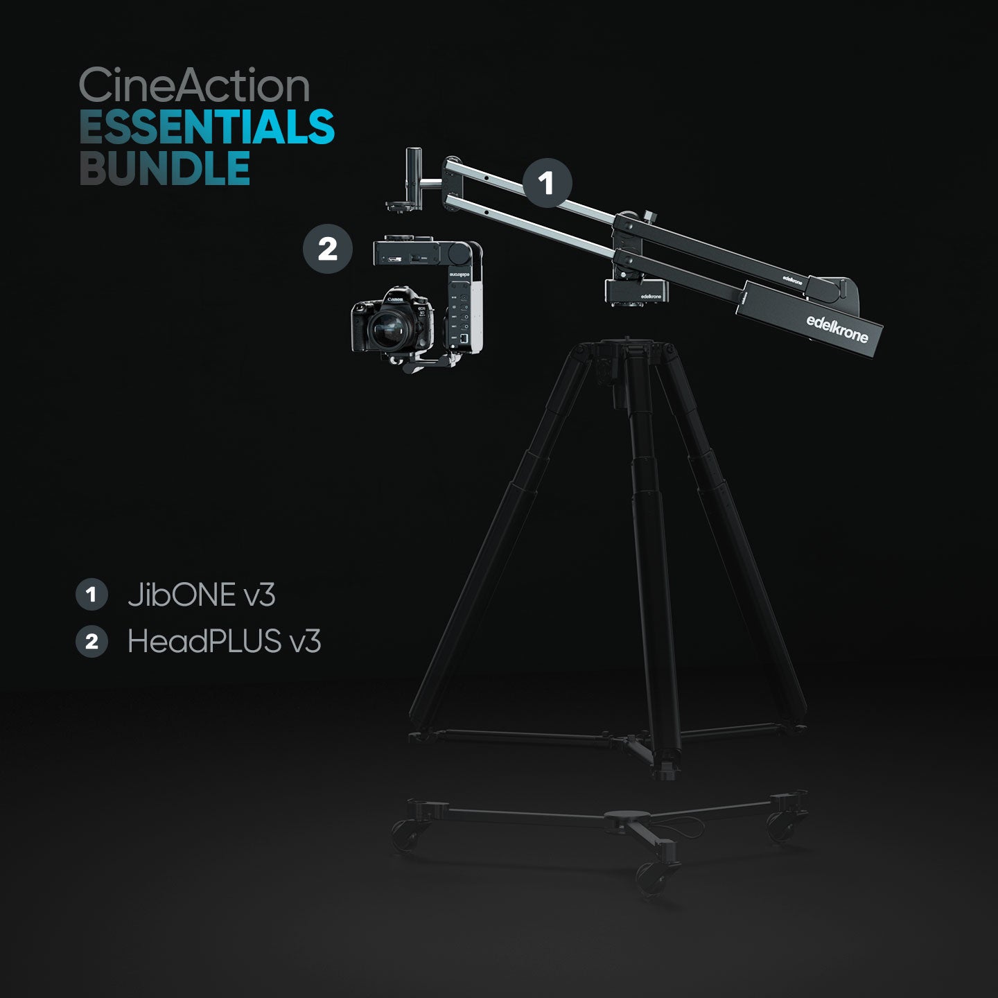 Edelkrone Bundles CineAction Bundle kit vidéo HeadPLUS v3