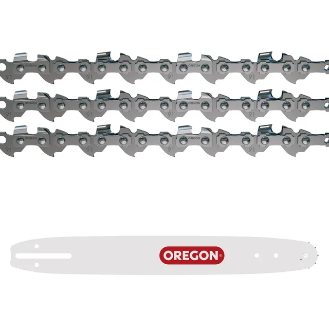 Oregon Chaînes 3/8" 52 maillons chaîne tronçonneuse guide 35 cm lot 3+1