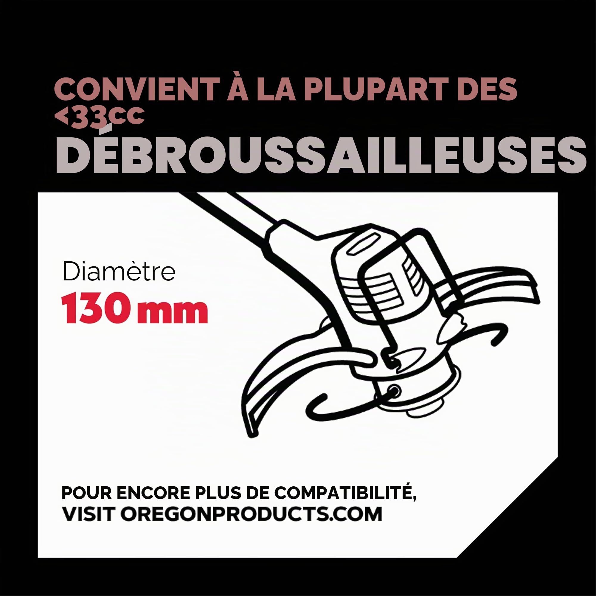 Oregon Tap and Go Tête Débroussailleuse 130 mm Grande