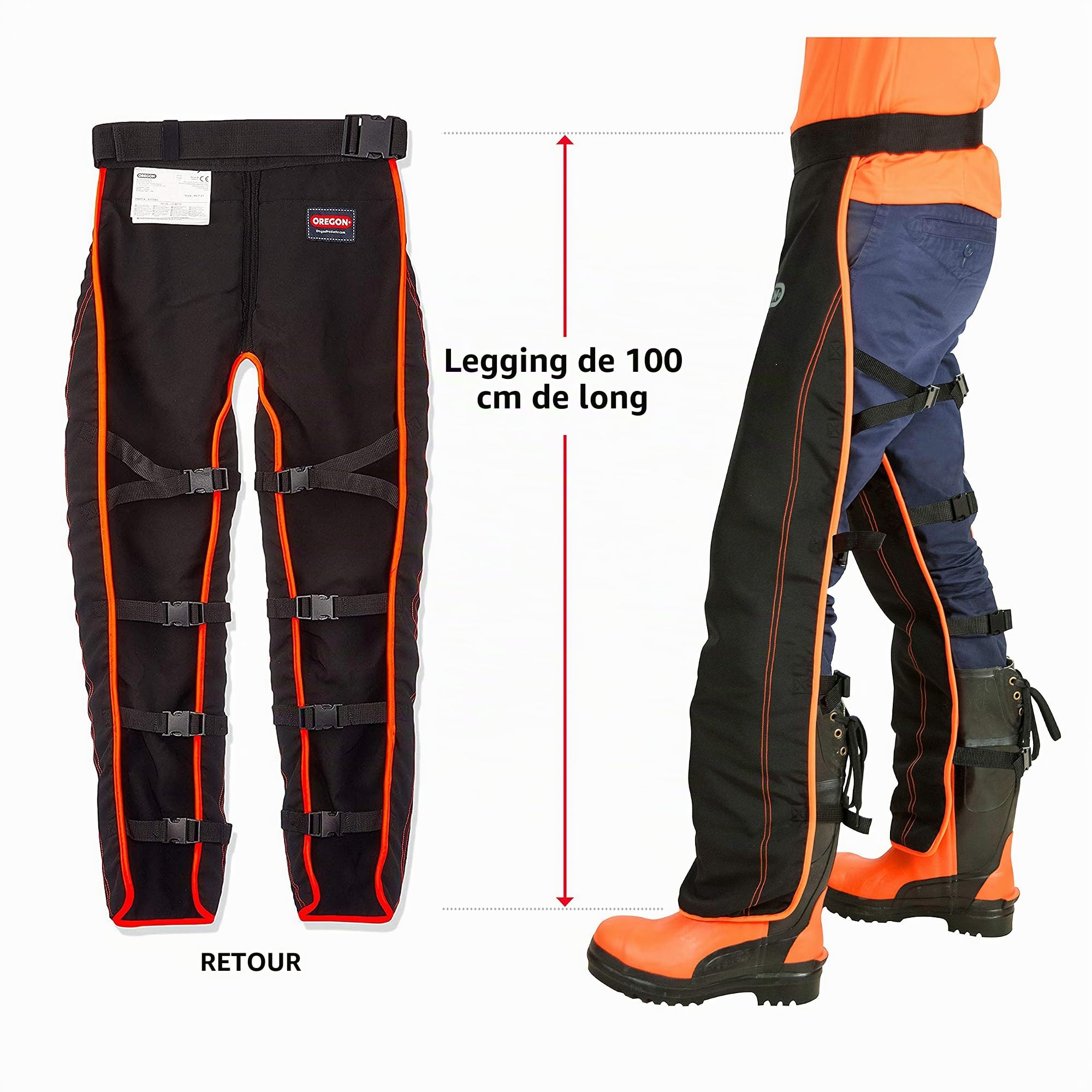 Oregon kit sécurité tronçonneuse jambières casque gants