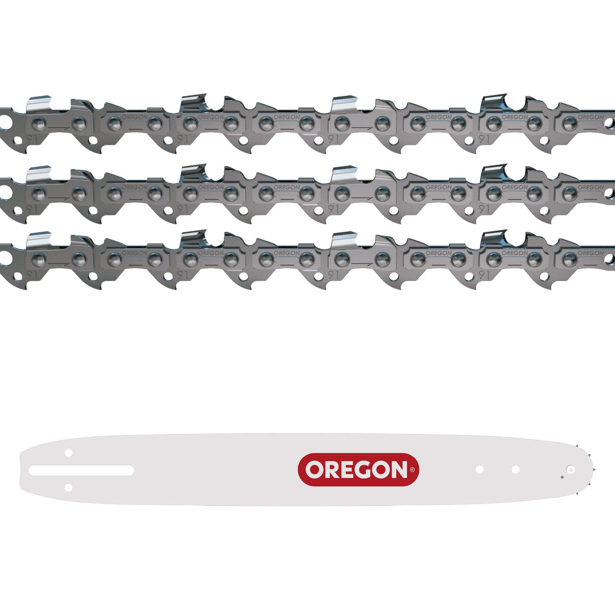 Oregon chaîne 35 cm lot 3 52 maillons 1,1 mm faible rebond