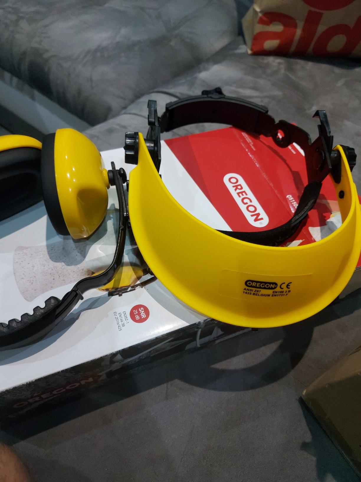 Oregon Casque forestier serre-tête visière antibruit 25 dB