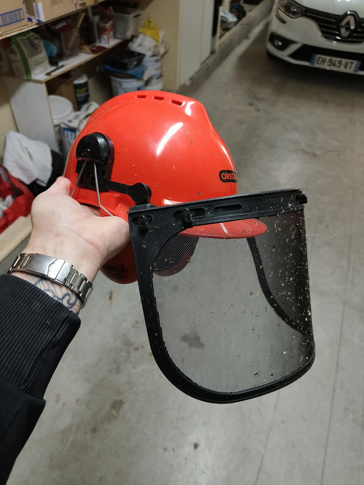 Oregon Yukon casque forestier tronçonneuse visière maille pré-assemblé