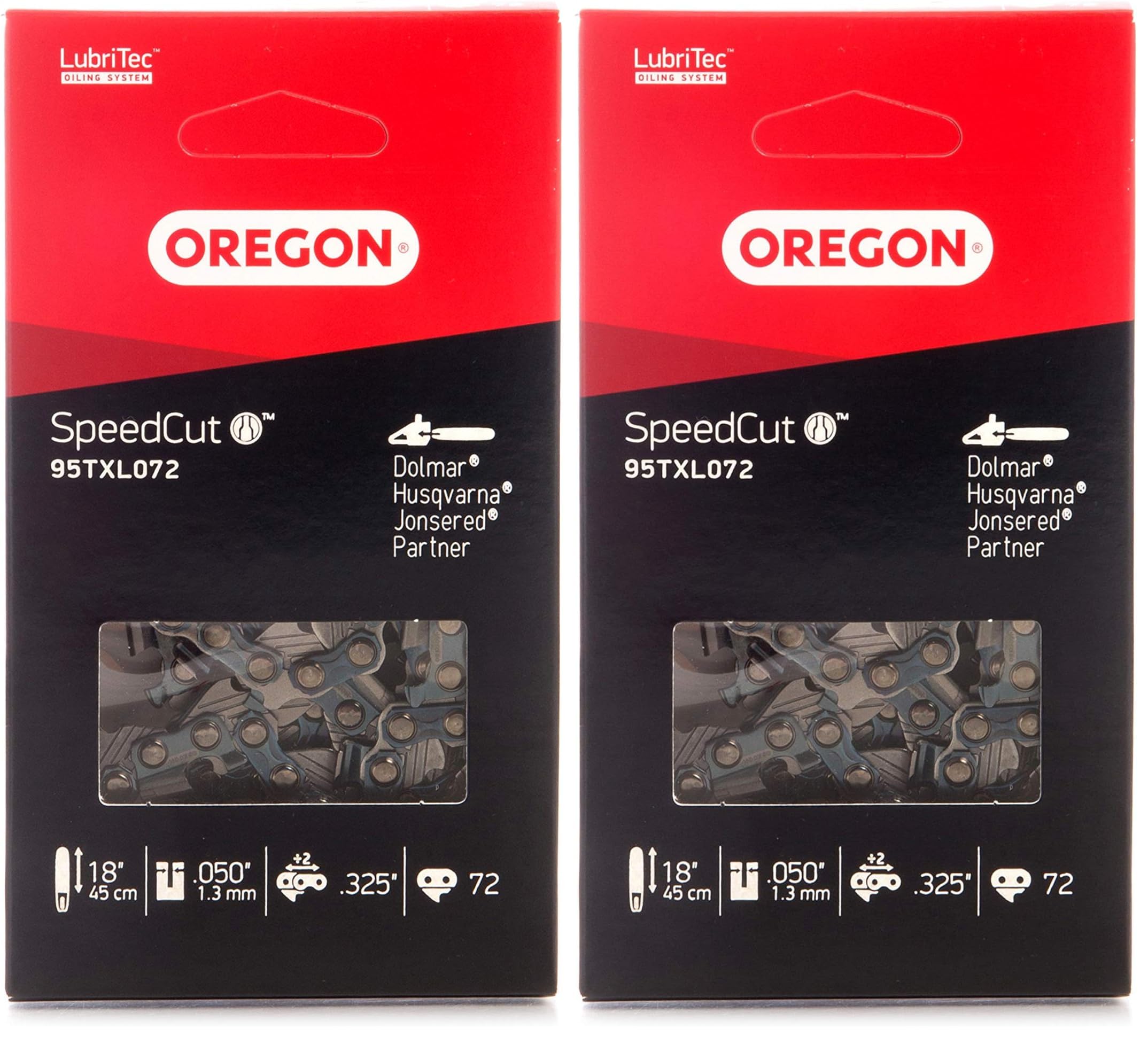 Oregon Chaîne Tronçonneuse 45cm 72 Maillons .325" 1,3mm