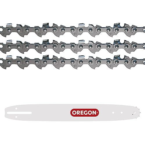 Oregon Chaînes 3/8" 52 maillons chaîne tronçonneuse guide 35 cm lot 3+1