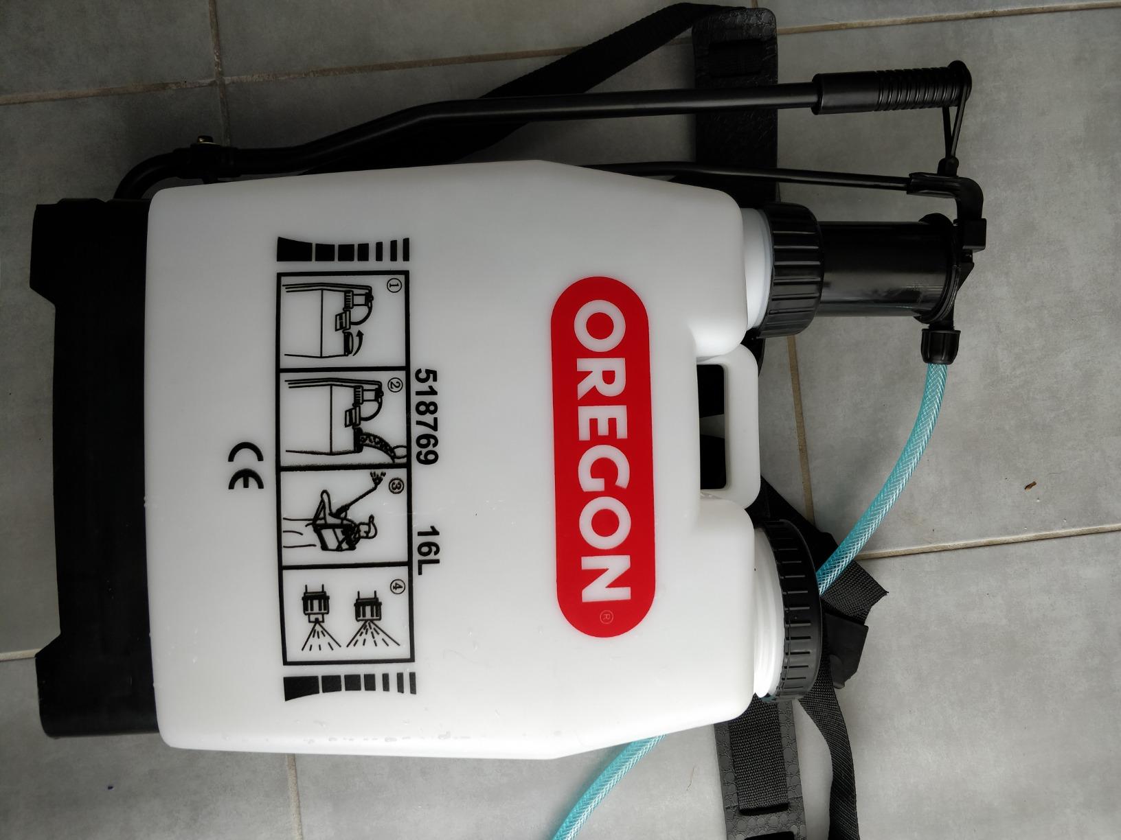 Oregon Pulvérisateur dorsal 16 L lance 2 buses version précédente