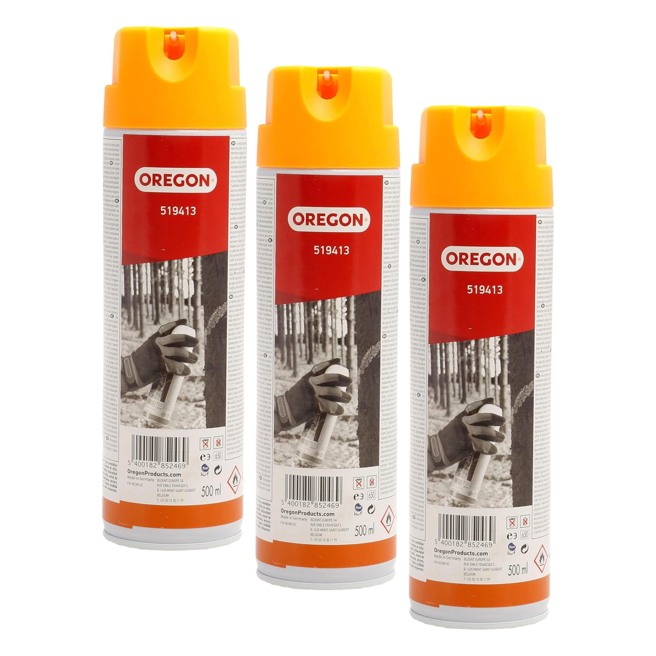 Oregon Spray Marquage Forestier Orange Fluo 500 ml