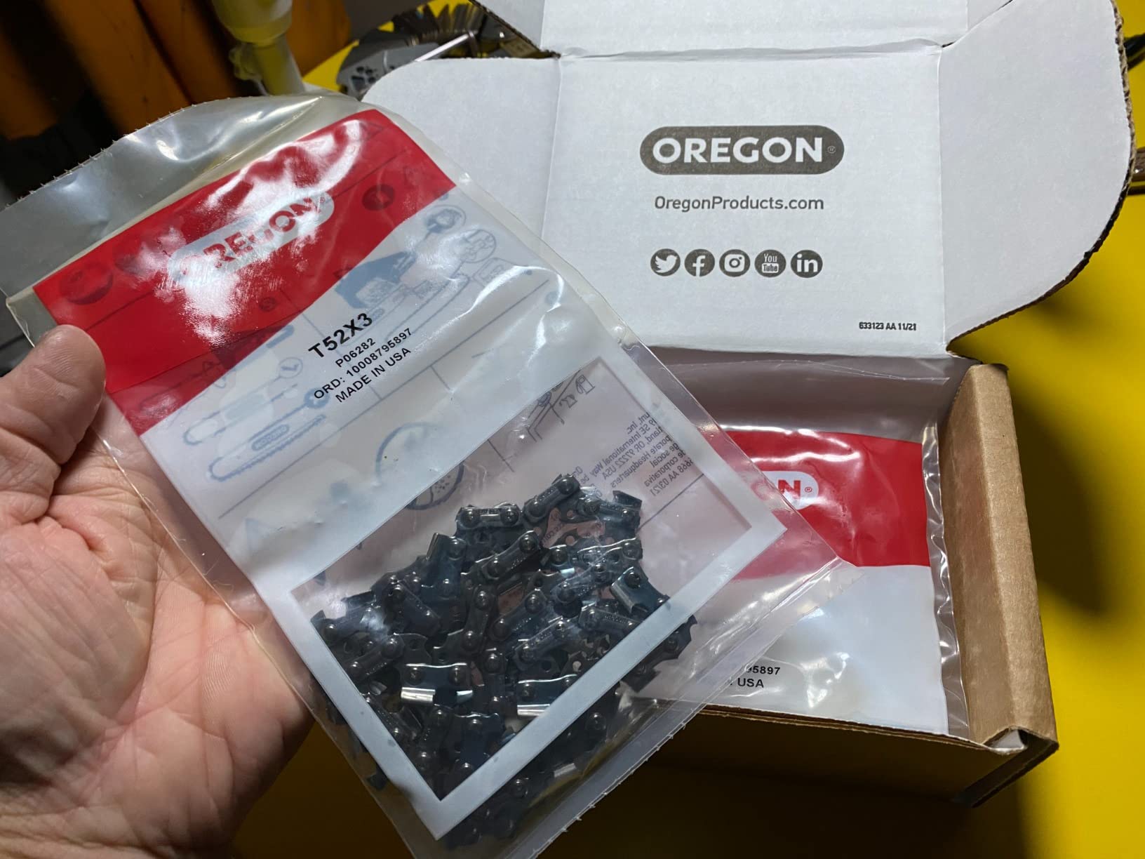 Oregon Chaînes de tronçonneuse 52 maillons chaîne 35cm 3/8" LP 1,3mm