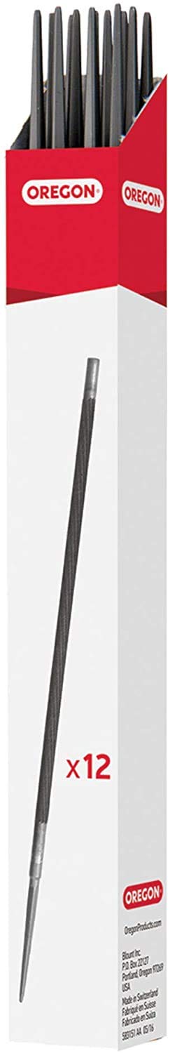 Oregon Outils d’atelier lot 12 limes rondes 5,5 mm affûtage
