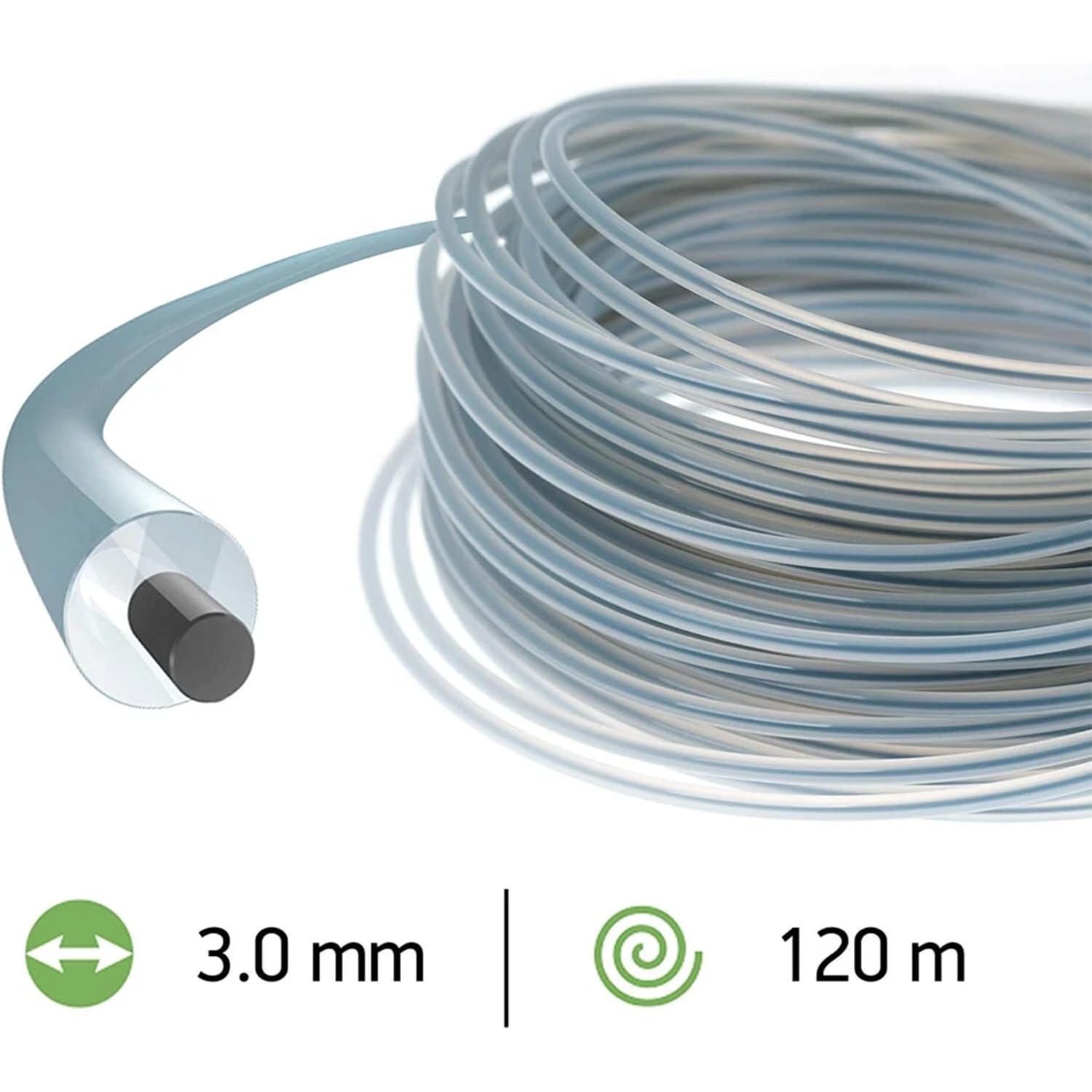 Oregon Fil débroussailleuse 3,0 mm x 120 m Duoline rond
