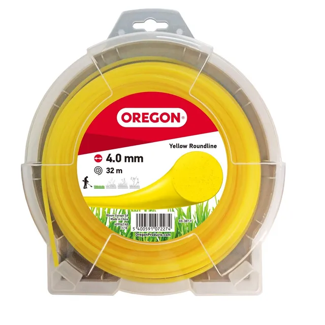 Oregon fil débroussailleuse rond jaune 4 mm x 32 m