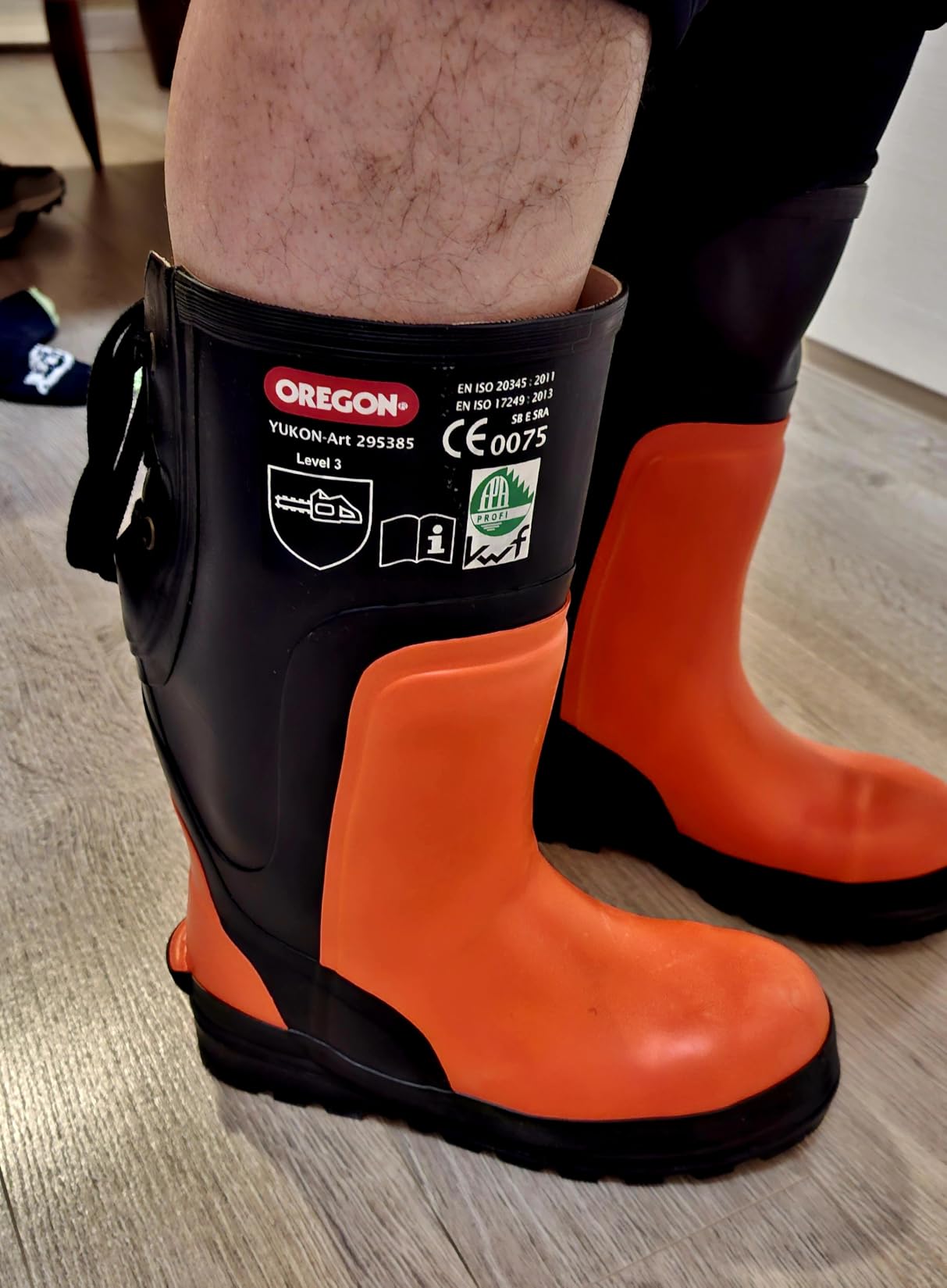 Oregon Yukon Bottes Caoutchouc Tronçonneuse 42 Orange