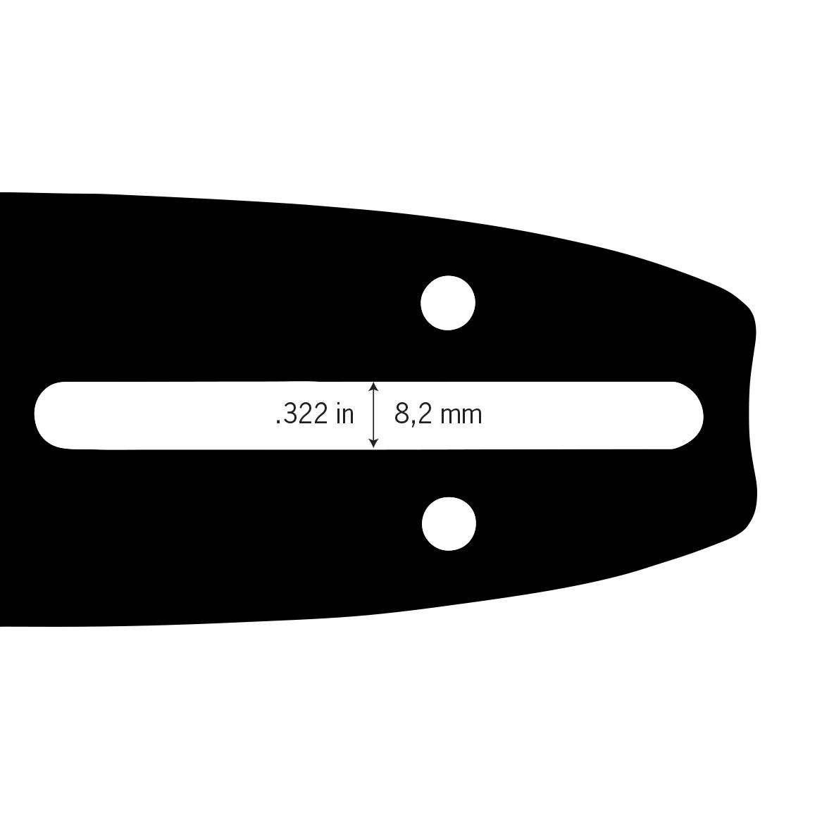 Oregon guide-chaîne tronçonneuse 35 cm A041 1,1 mm