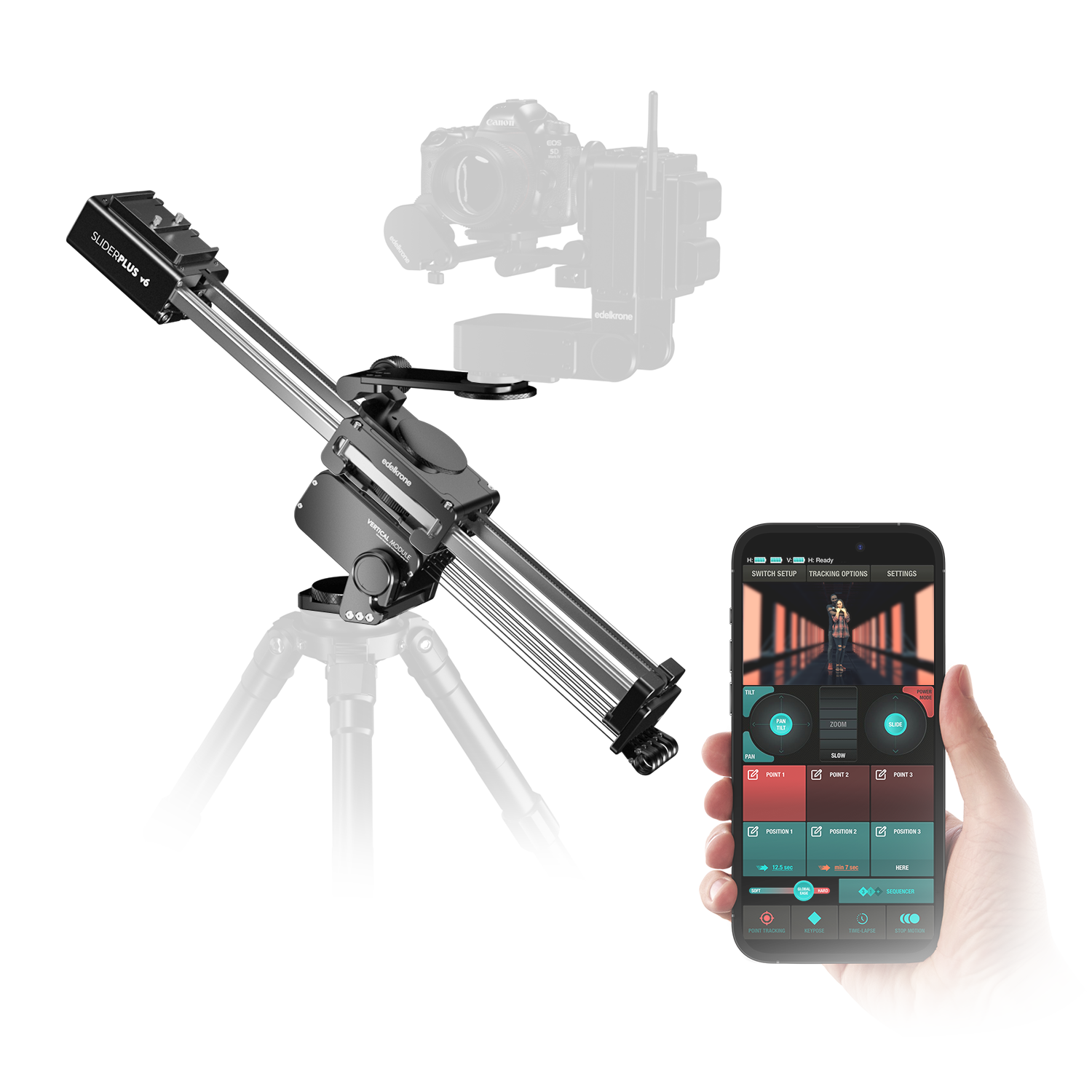 Edelkrone SliderPLUS v6 Compact slider double distance