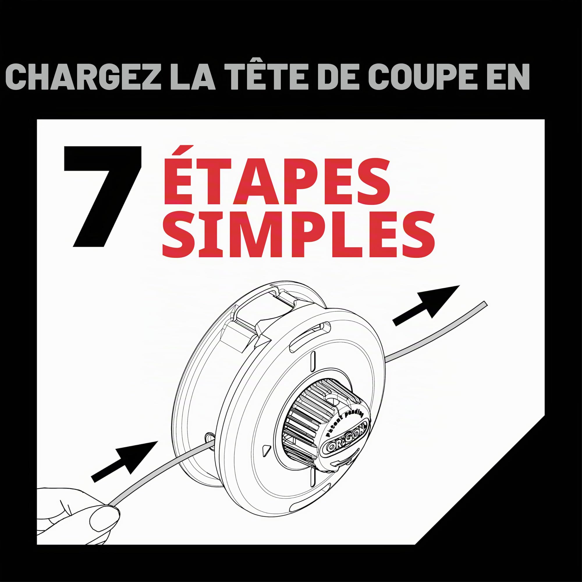 Oregon Tap and Go Tête Débroussailleuse 130 mm Grande