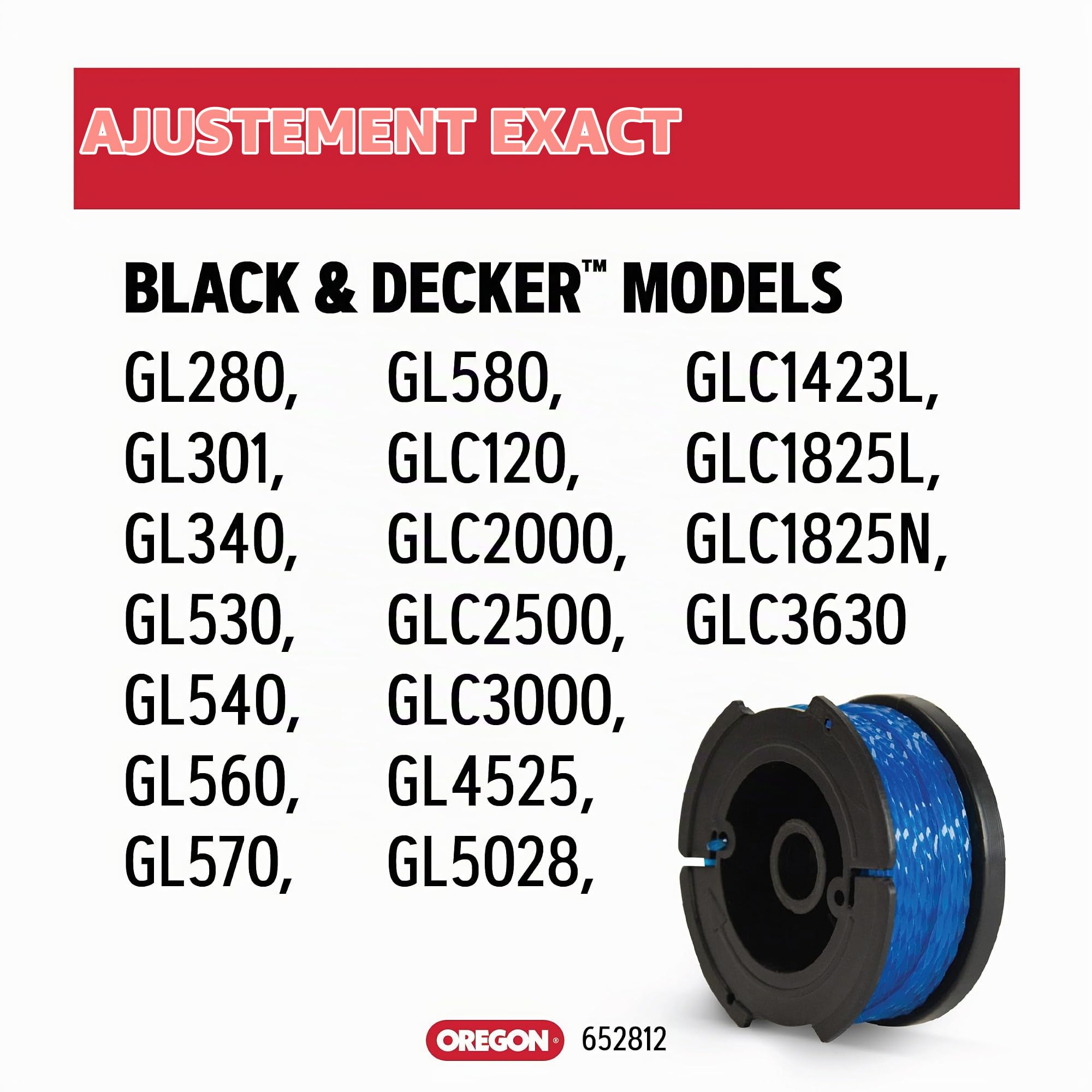 Oregon A6485-XJ bobine fil débroussailleuse 1,65 mm lot de 3