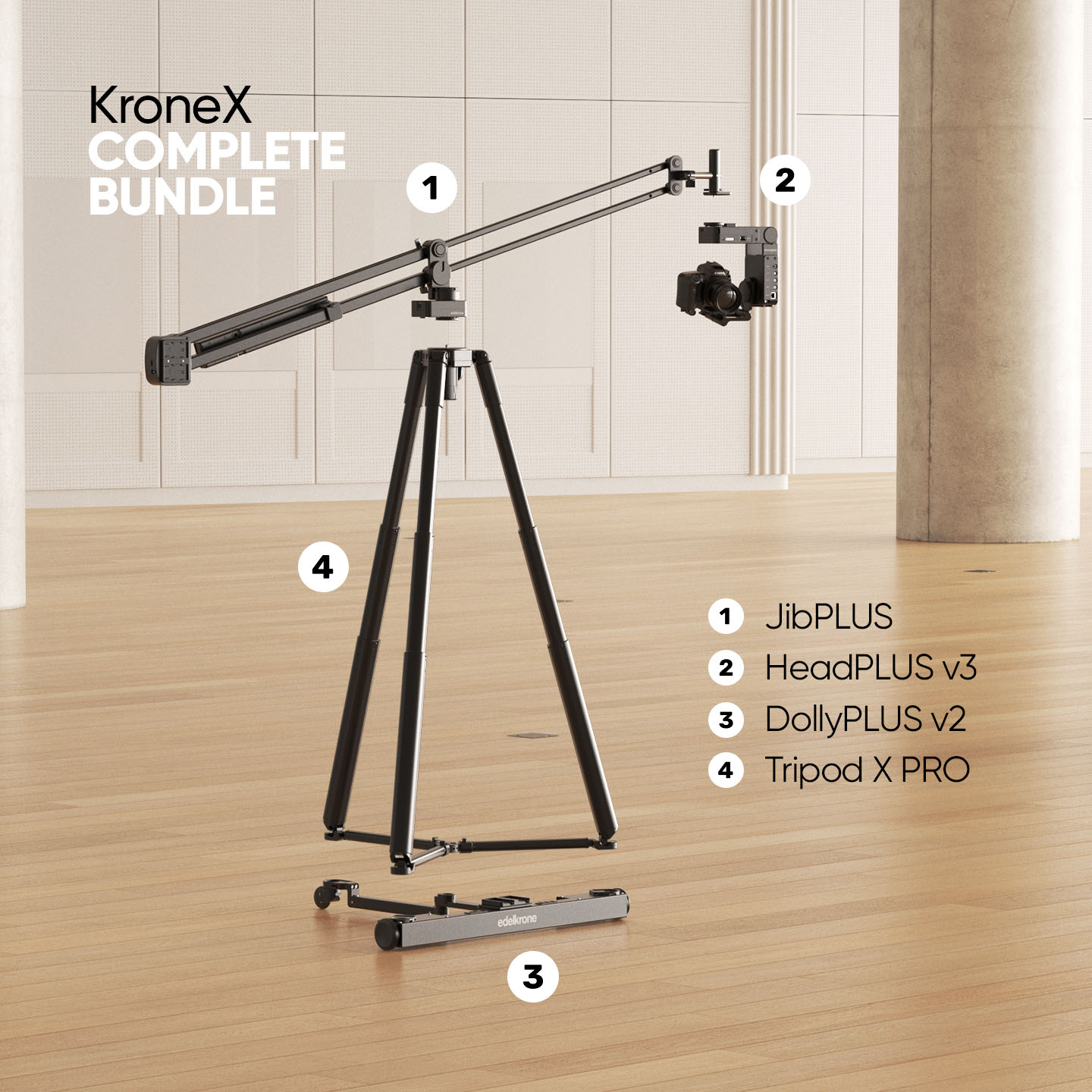 Edelkrone Krone X Bundle grue caméra