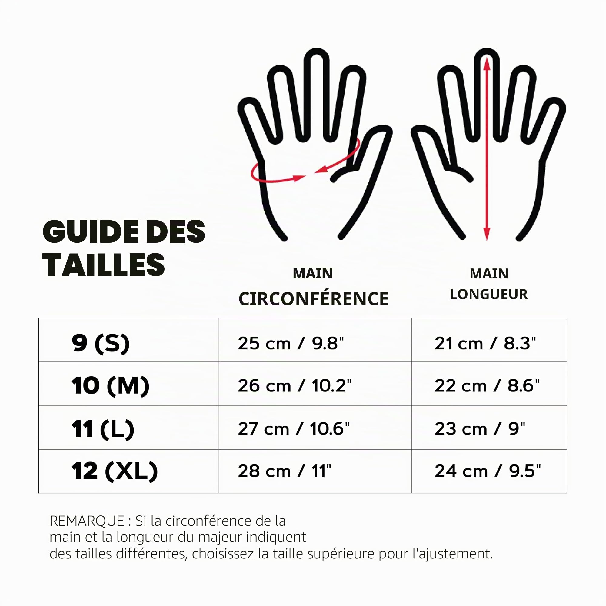 Oregon Gants Hiver Cuir Isolant S Taille 9 Froid