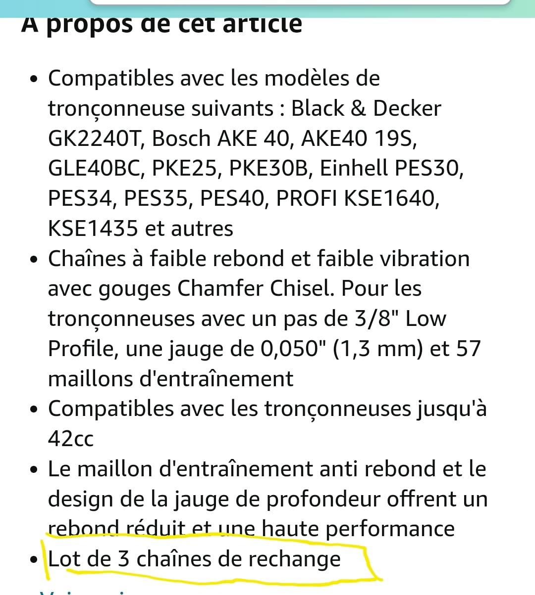 Oregon Chaîne tronçonneuse 40 cm 3/8" 1,3 mm 57 maillons