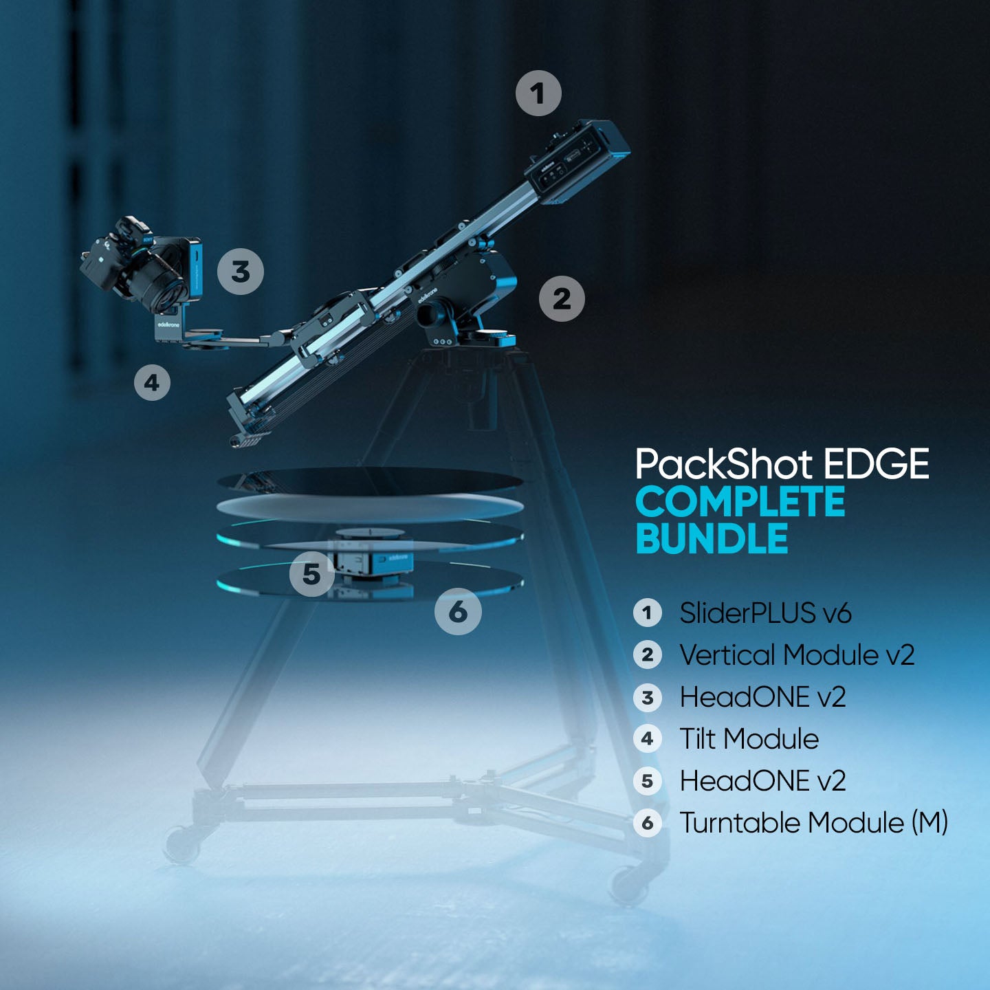 Edelkrone PackShot EDGE Bundle slider vidéo