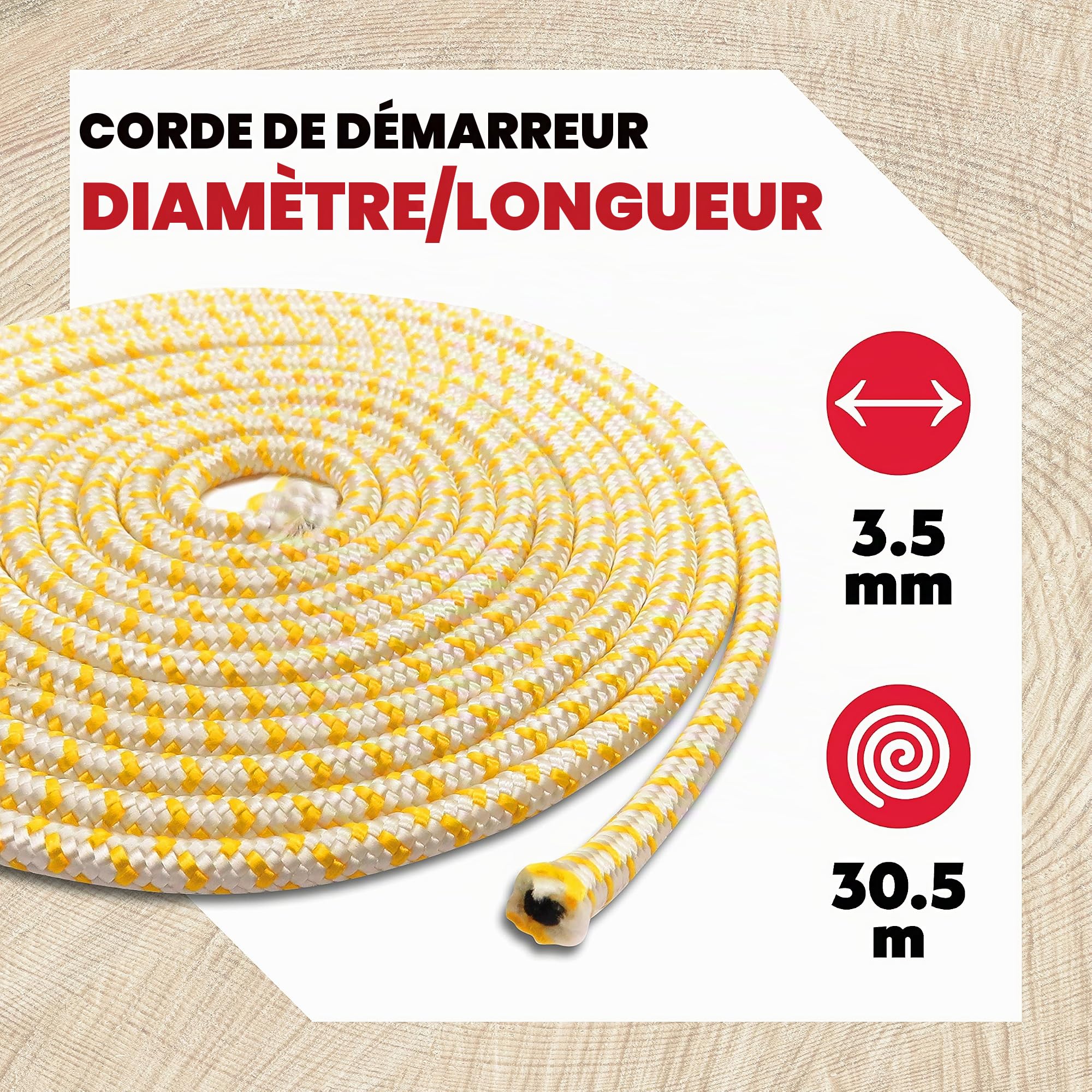 Oregon Corde lanceur 3,5 mm x 30,5 m polyamide