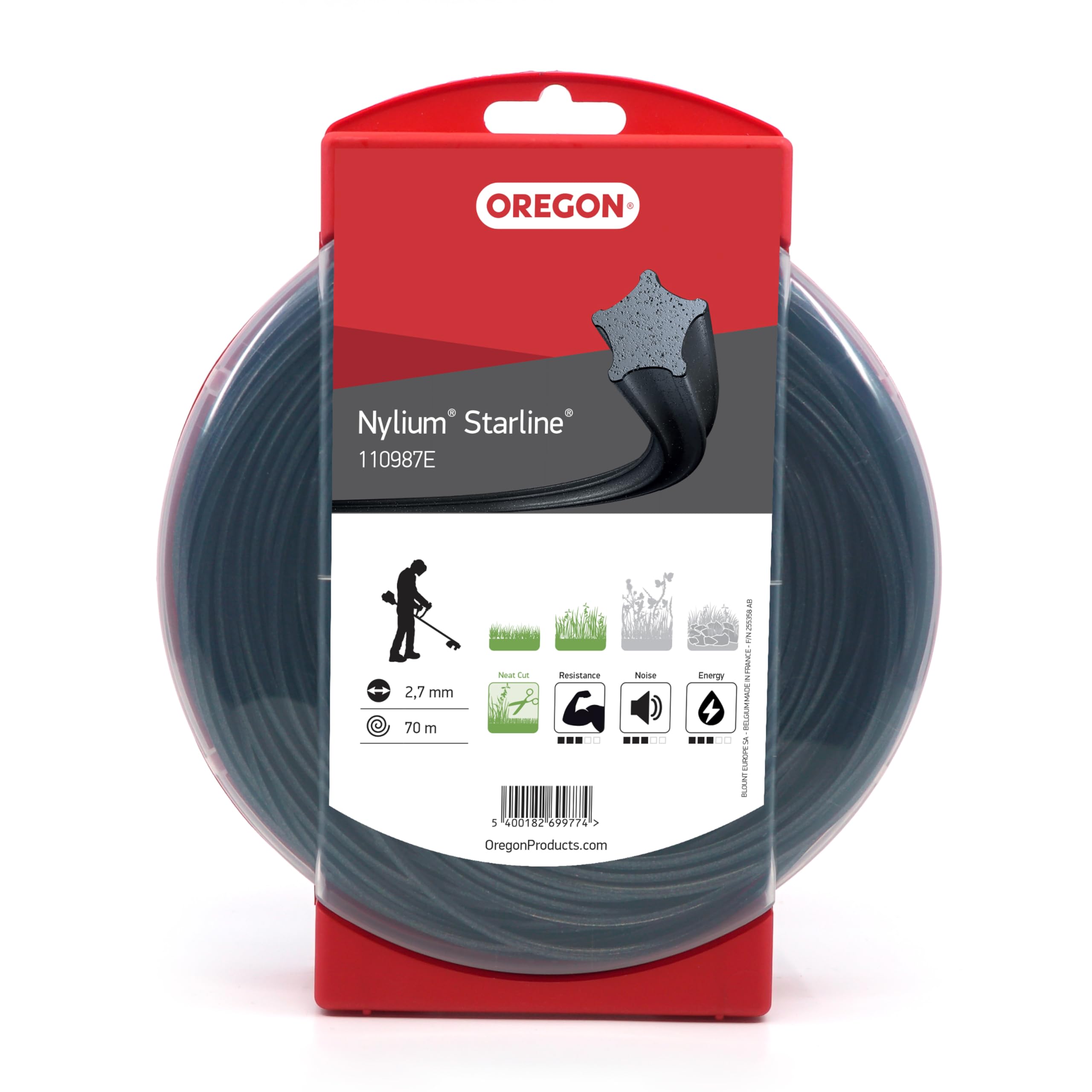 Oregon Fil débroussailleuse étoile 2,7 mm x 70 m nylon
