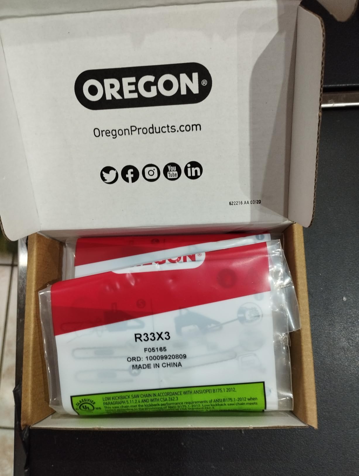 Oregon 90PX033G chaine tronconneuse 20cm 33 maillons 1-pack
