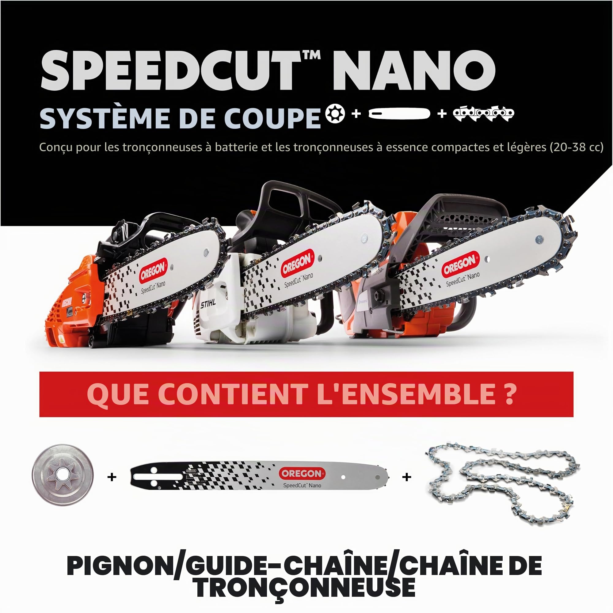 Oregon SpeedCut Nano kit chaîne+guide 35 cm 59 maillons Husqvarna