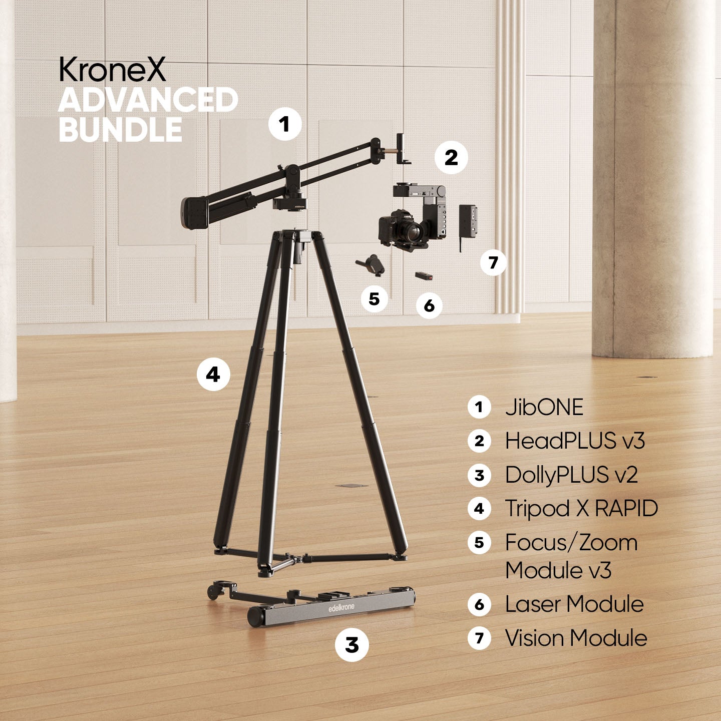 Edelkrone Krone X Bundle grue caméra