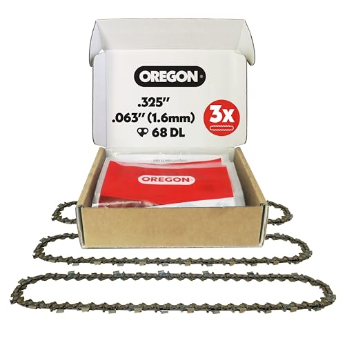 Oregon Chaîne Tronçonneuse 45 cm 68 Maillons Lot 3 Pro