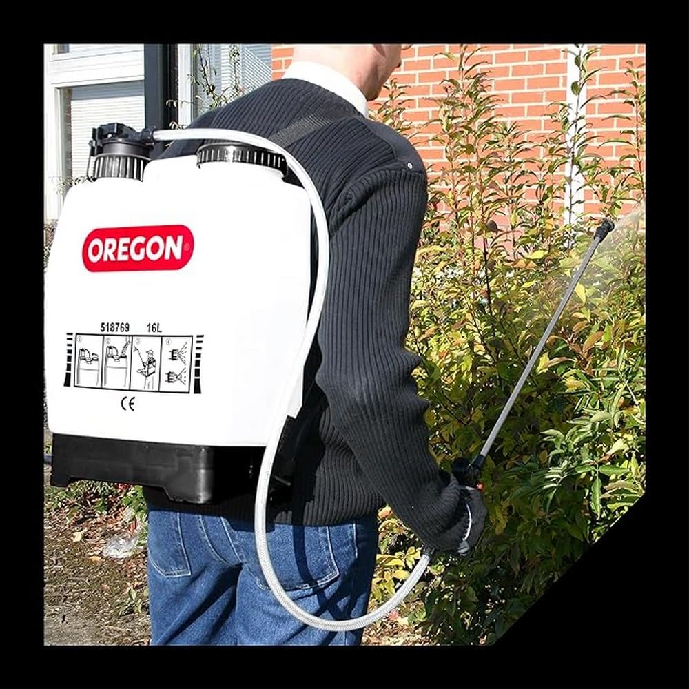 Oregon Pulvérisateur dorsal 16 L lance 2 buses version précédente