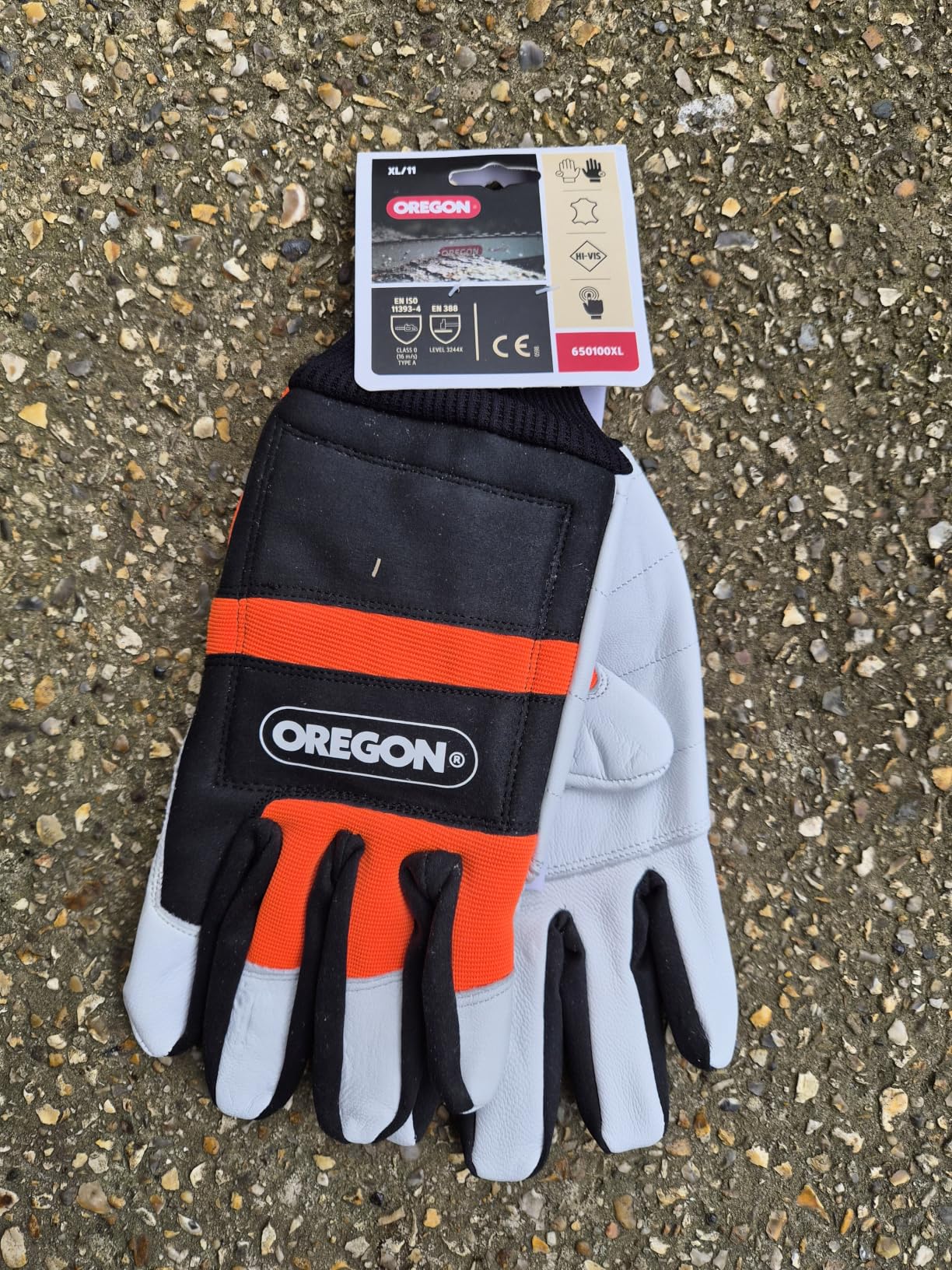 Oregon Gants Tronçonneuse Cuir Main Gauche Taille L