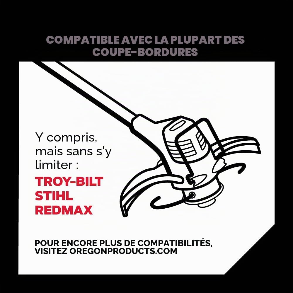 Oregon Jet Fit tête coupe 2 fils débroussailleuse universelle