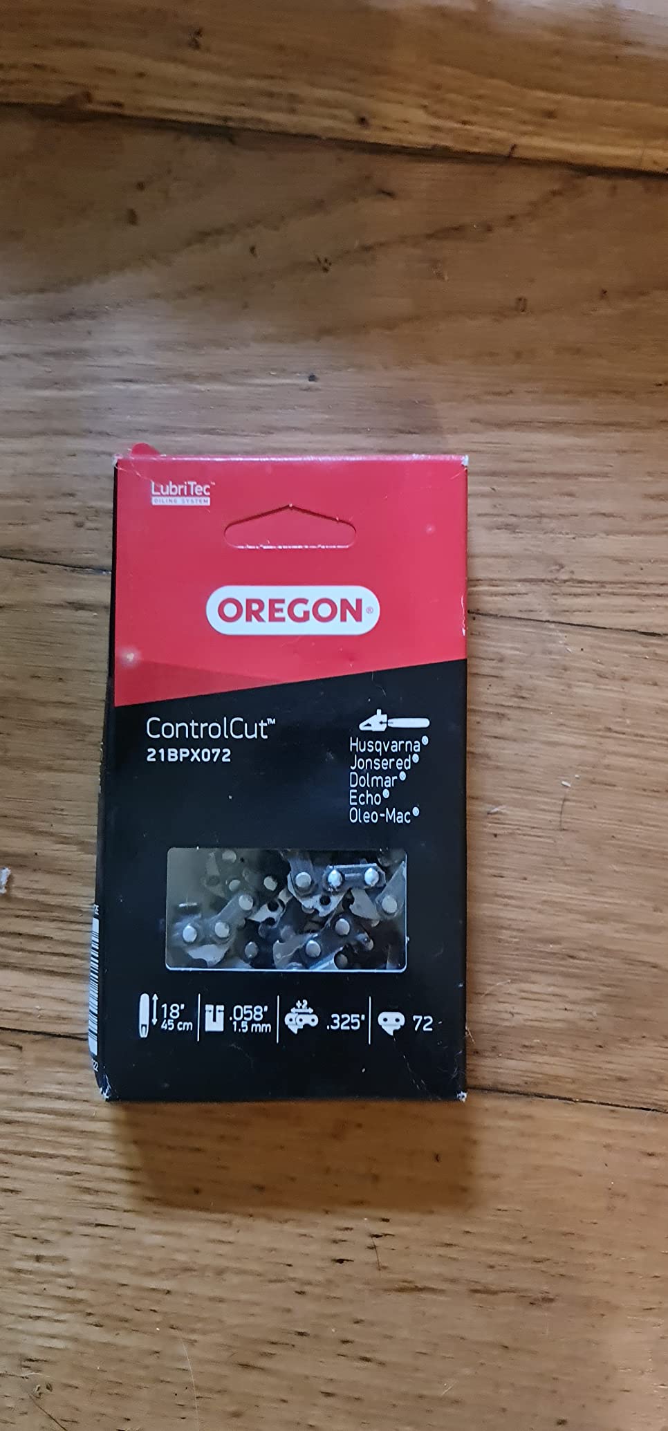 Oregon Chaîne tronçonneuse 45 cm .325" 1,5 mm 72 maillons