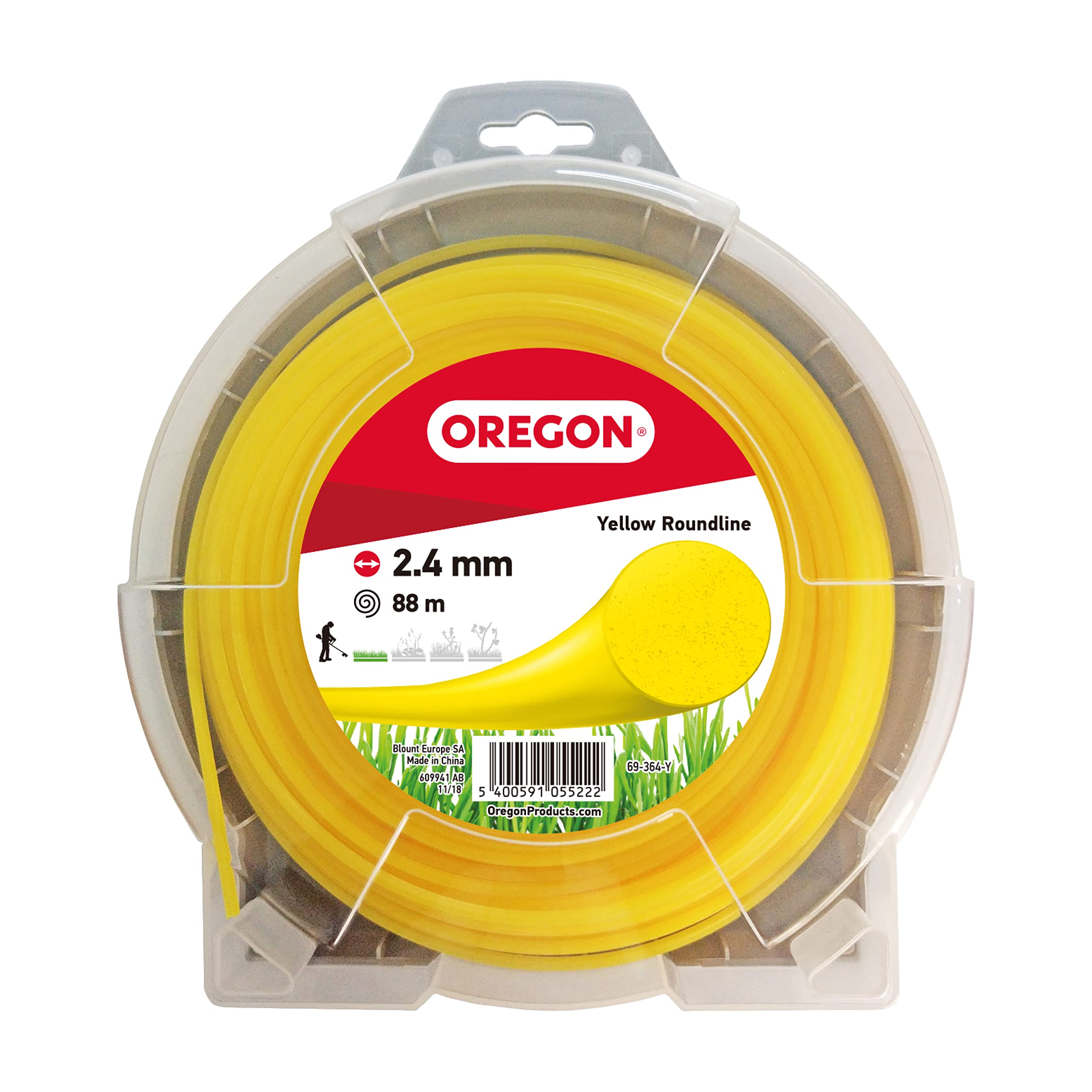 Oregon Lighting Load tête + fil rond 2,4 mm x 88 m