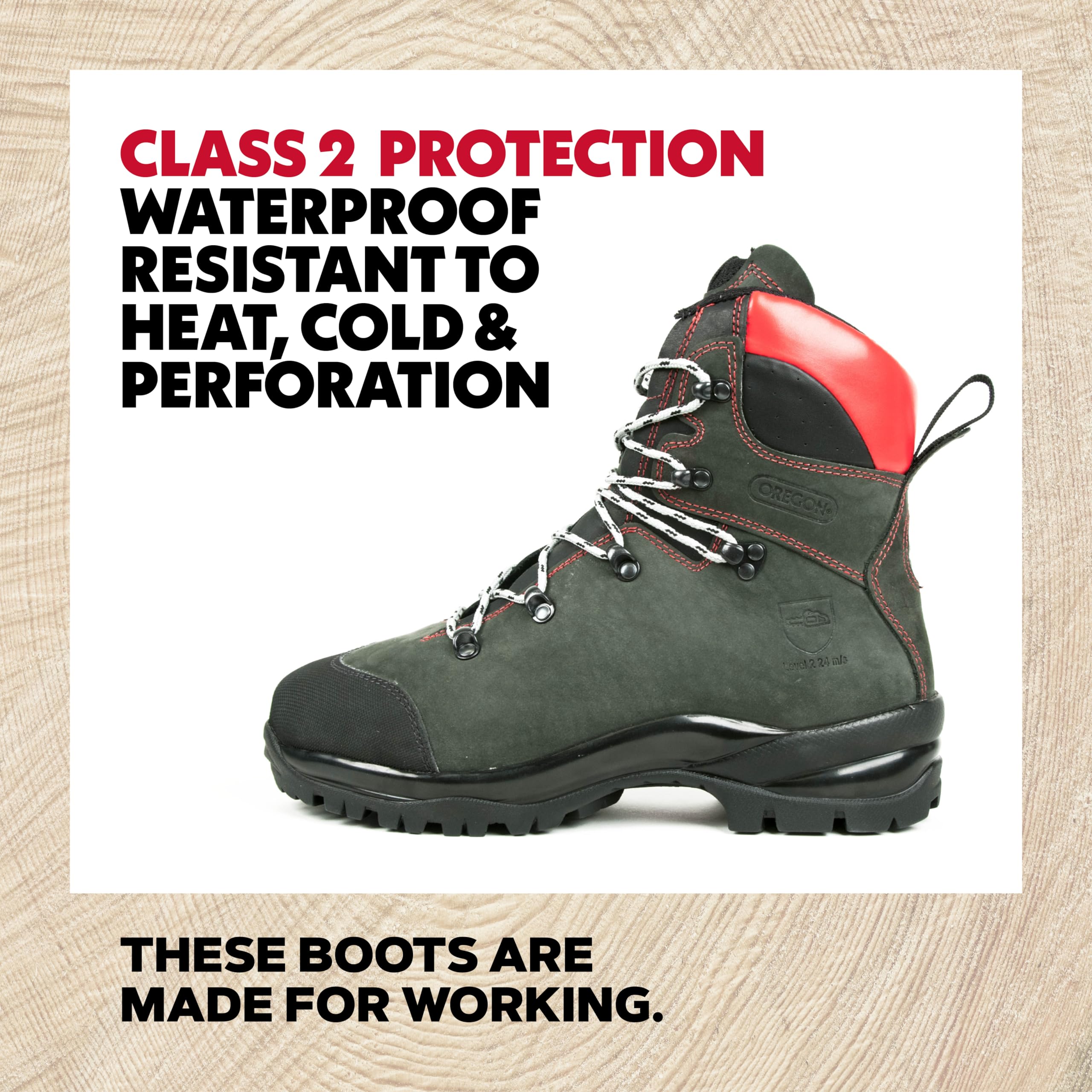 Oregon Waipoua Chaussures Sécurité Tronçonneuse 40 EU Cuir