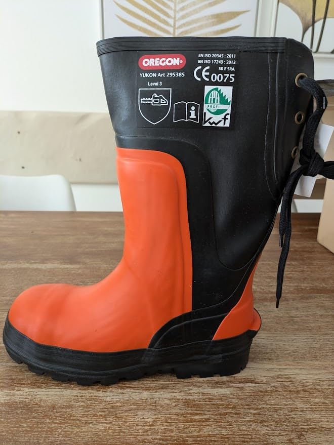 Oregon Yukon Bottes Caoutchouc Tronçonneuse 42 Orange