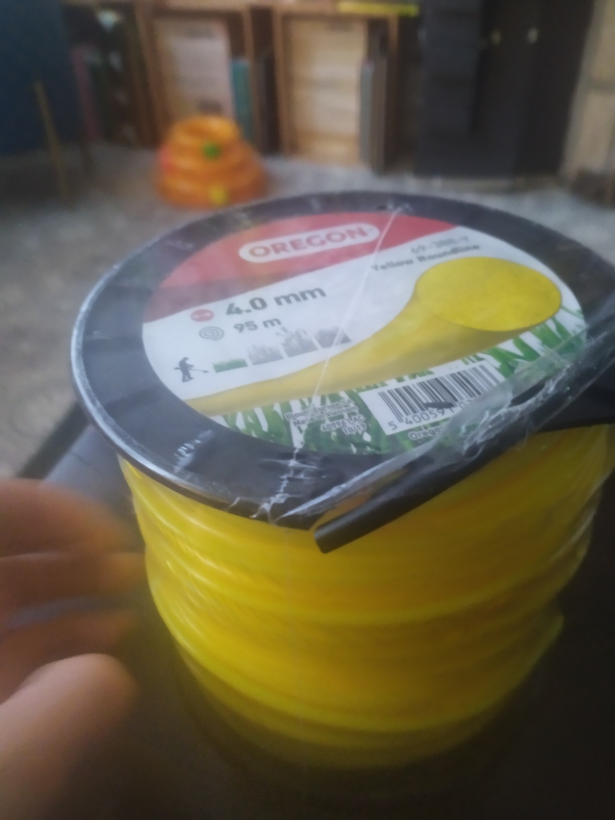 Oregon fil débroussailleuse rond jaune 4 mm x 32 m