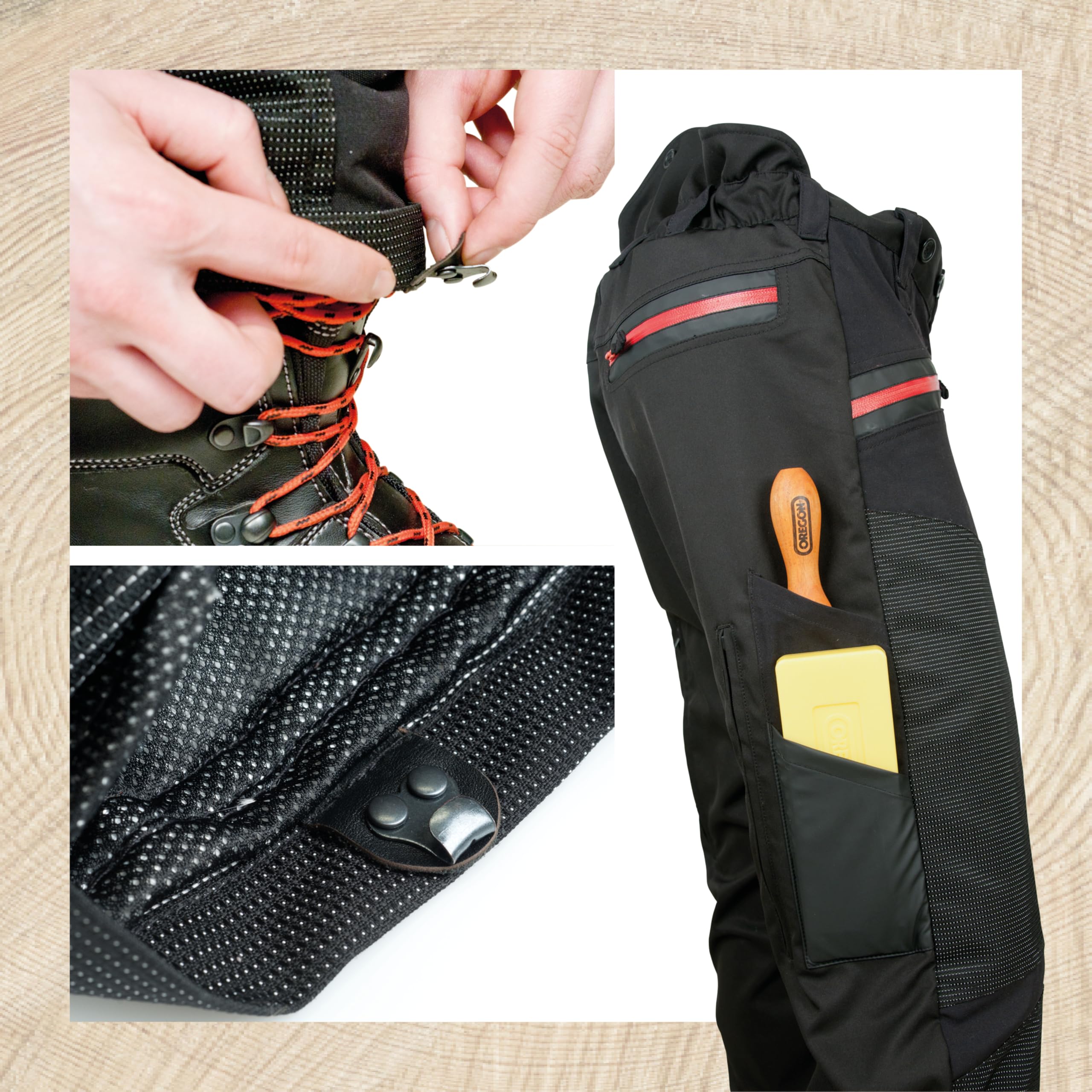 Oregon Fiordland pantalon anti-coupure tronçonneuse L classe 1
